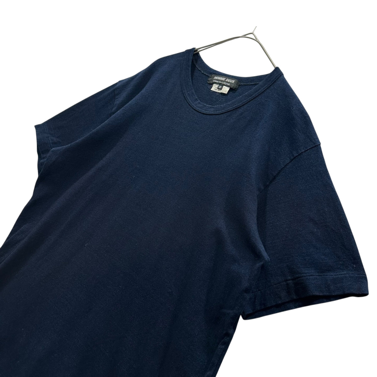 COMME des GARCONS HOMME DEUX(コムデギャルソンオムドゥ) 2016SS Garment-Washed Indigo-Dyed S/S T-Shirt 製品洗い加工 インディゴ染め 半袖 Tシャツ DQ-T013 M ネイビー AD2015