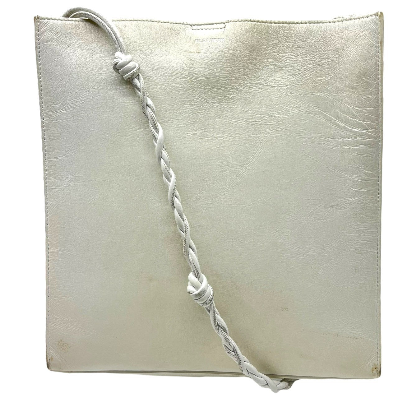 JIL SANDER(ジルサンダー) Tangle midium タングル ミディアム ショルダー バッグ レザー ホワイト