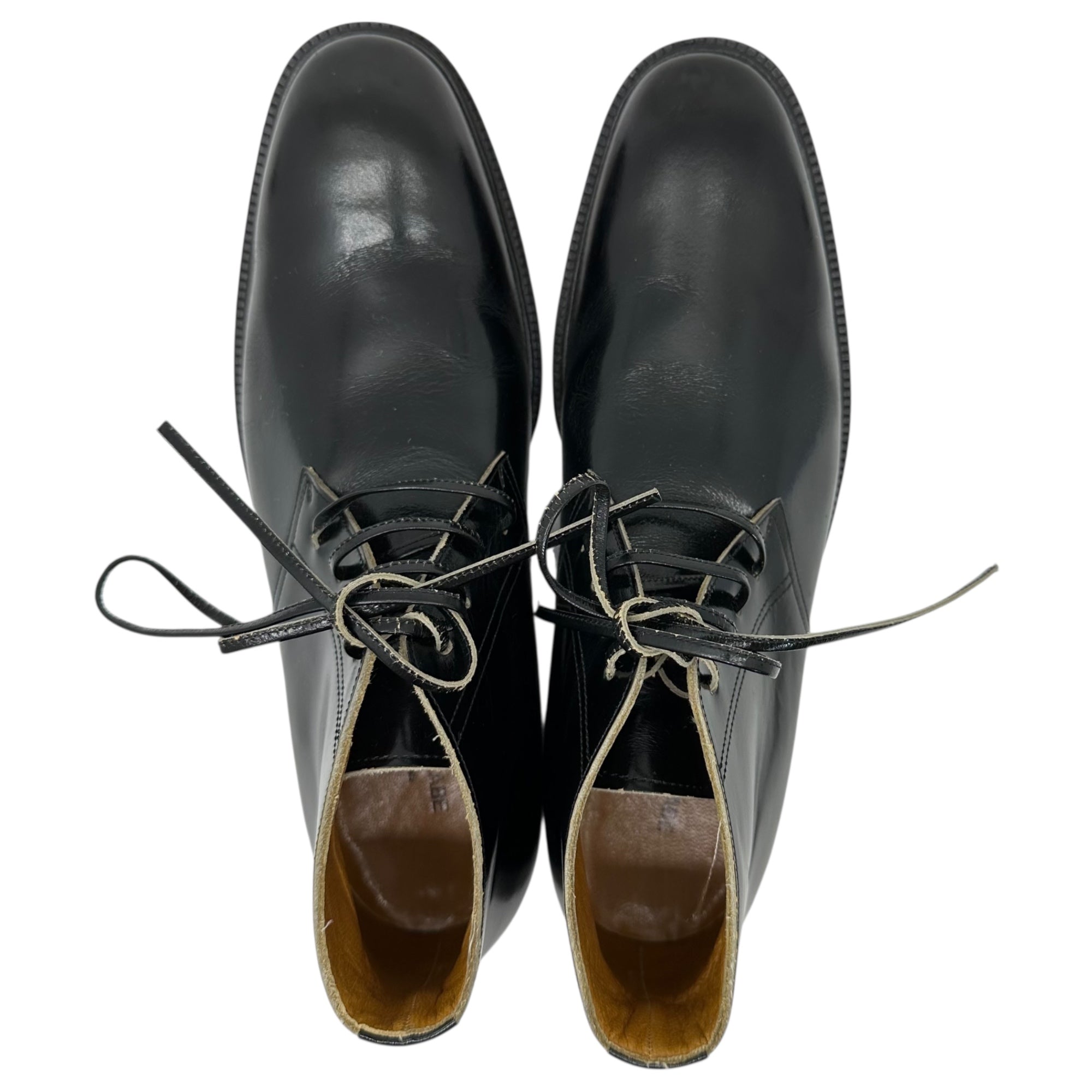 COMME des GARCONS JUNYA WATANABE(コムデギャルソンジュンヤワタナベ) Leather Chukka Boots レザー チャッカー ブーツ M(24cm程度) ブラック 革靴 シューズ
