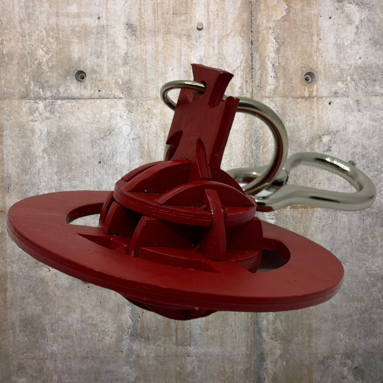 Vivienne Westwood(ヴィヴィアンウエストウッド) cowl eather 3D orb charm/レザーオーブチャーム/キーホルダー 3518V252 RD レッド