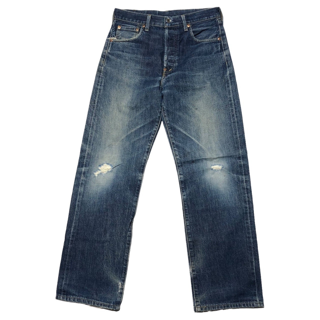 Levi's(リーバイス) 90's 702-XX traight denim pants セルビッチ ストレート デニム パンツ W31 インディゴ 復刻 シンチバッグ 赤耳