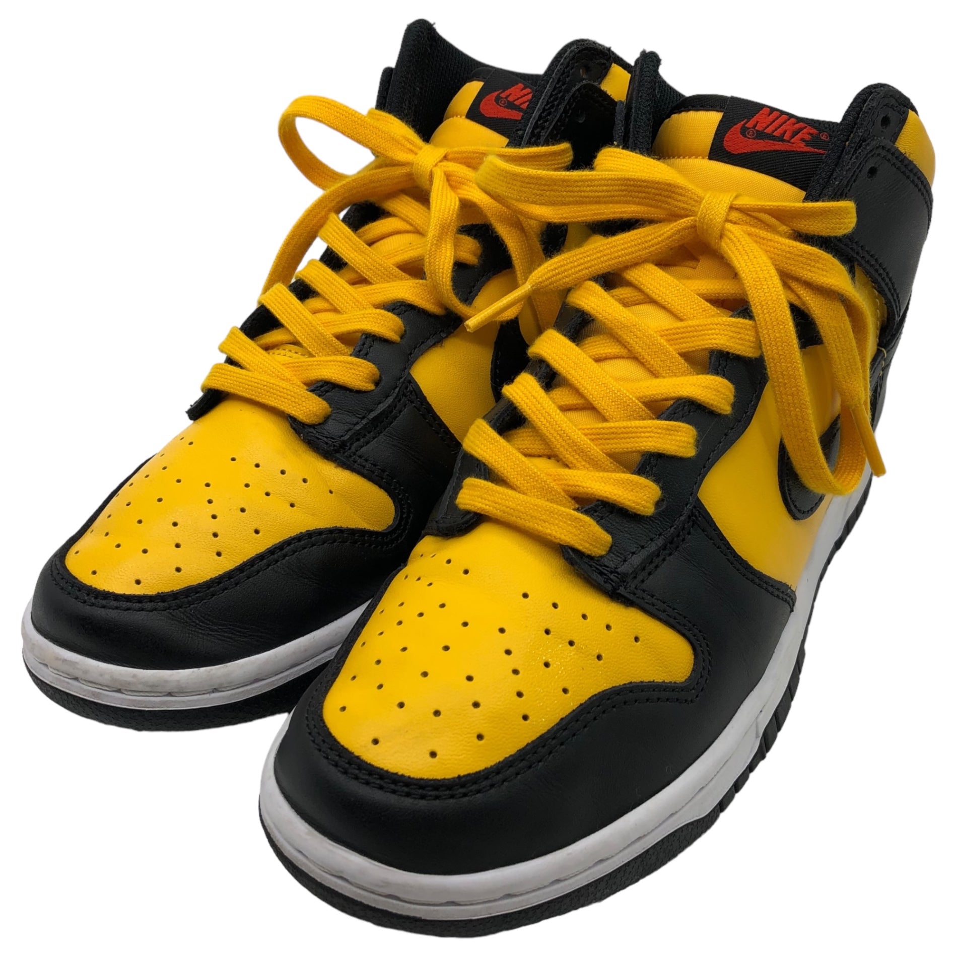 NIKE(ナイキ) Dunk High "University Gold and Black" ダンク ハイ DD1399-700 25.5cm ユニバーシティゴールド/ホワイト/ハバネロレッド/ブラック ハイカット スニーカー