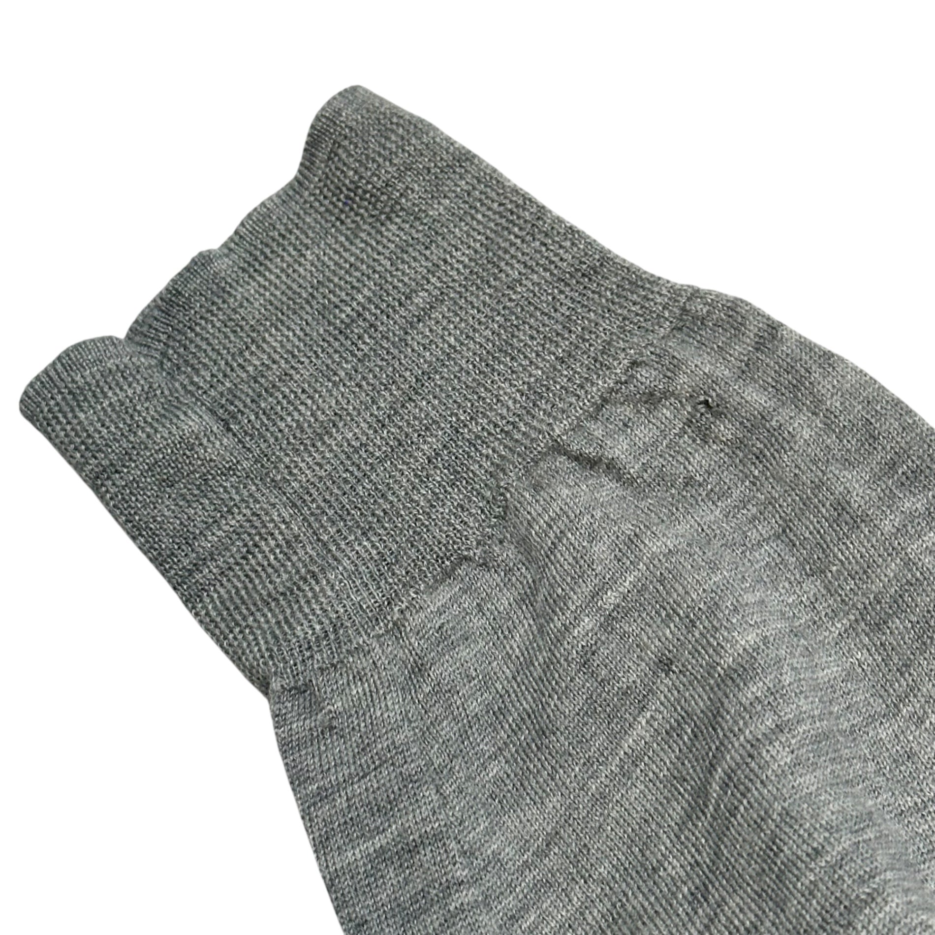VISVIM(ビズビム/ヴィズヴィム) 2000’s Wool Elbow Patch Sweater ウール エルボーパッチ ニット M グレー×イエロー