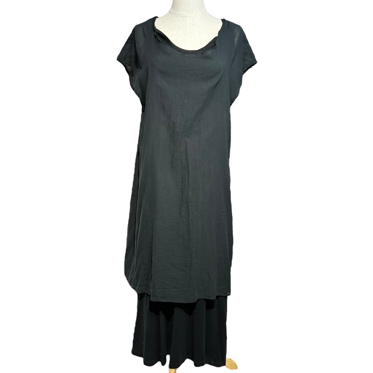 suzuki takayuki(スズキタカユキ) layered dress レイヤード ワンピース S161-07 1(S) ブラック 参考定価37,400円(税込)