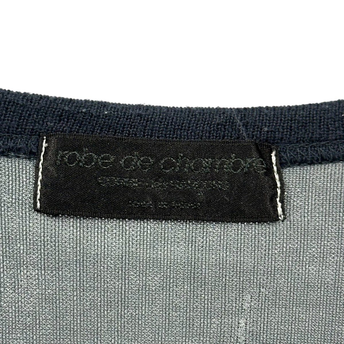 robe de chambre COMME des GARCONS(ローブドシャンブルコムデギャルソン) 1990's Sheer-Lined Basic Cardigan 裏地シアー ベーシックカーディガン RT-100460 FREE ネイビー AD1996