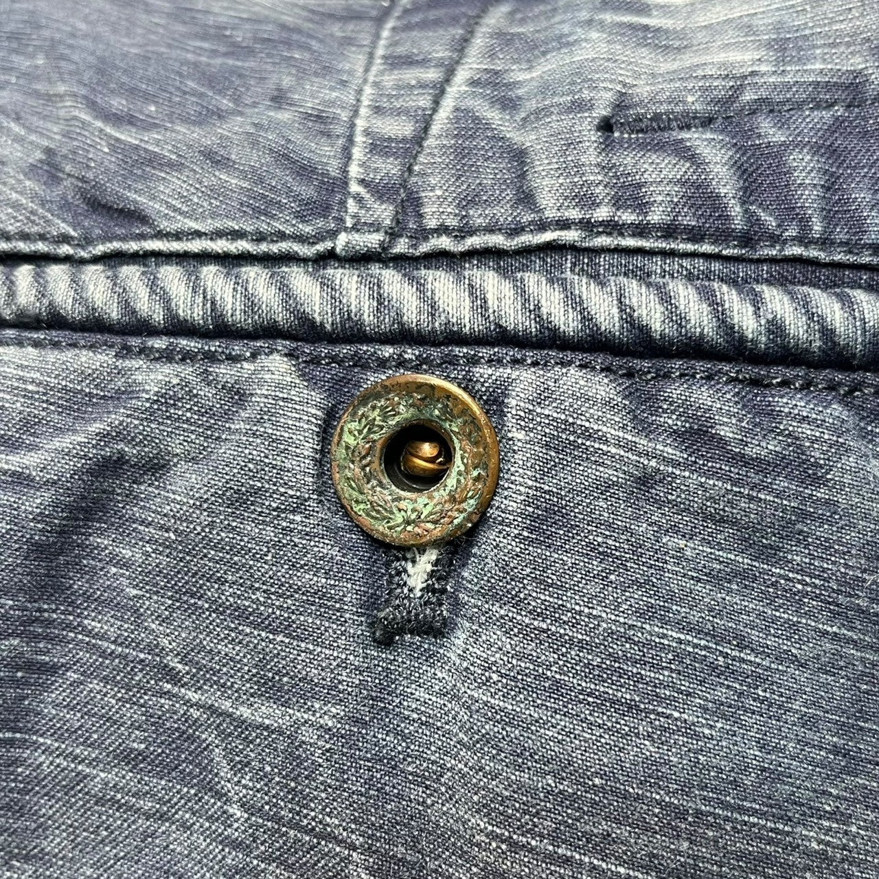 POLO RALPH LAUREN(ポロラルフローレン) 67 print vintage processing wide shorts 67プリント ヴィンテージ加工 ワイドショーツ 34 ネイビー ショート パンツ ハーフ