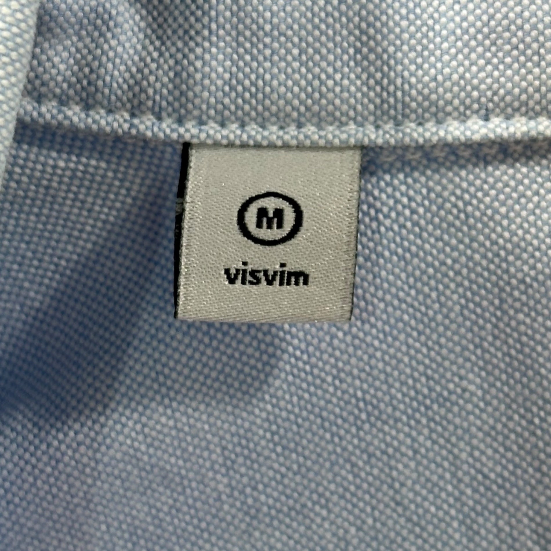 VISVIM(ビズビム/ヴィズヴィム) ALBACORE SHIRT L/S アルバコア オックスフォード ボタンダウン 長袖 シャツ VS0001541 M ライトブルー 肘 チェック 切替