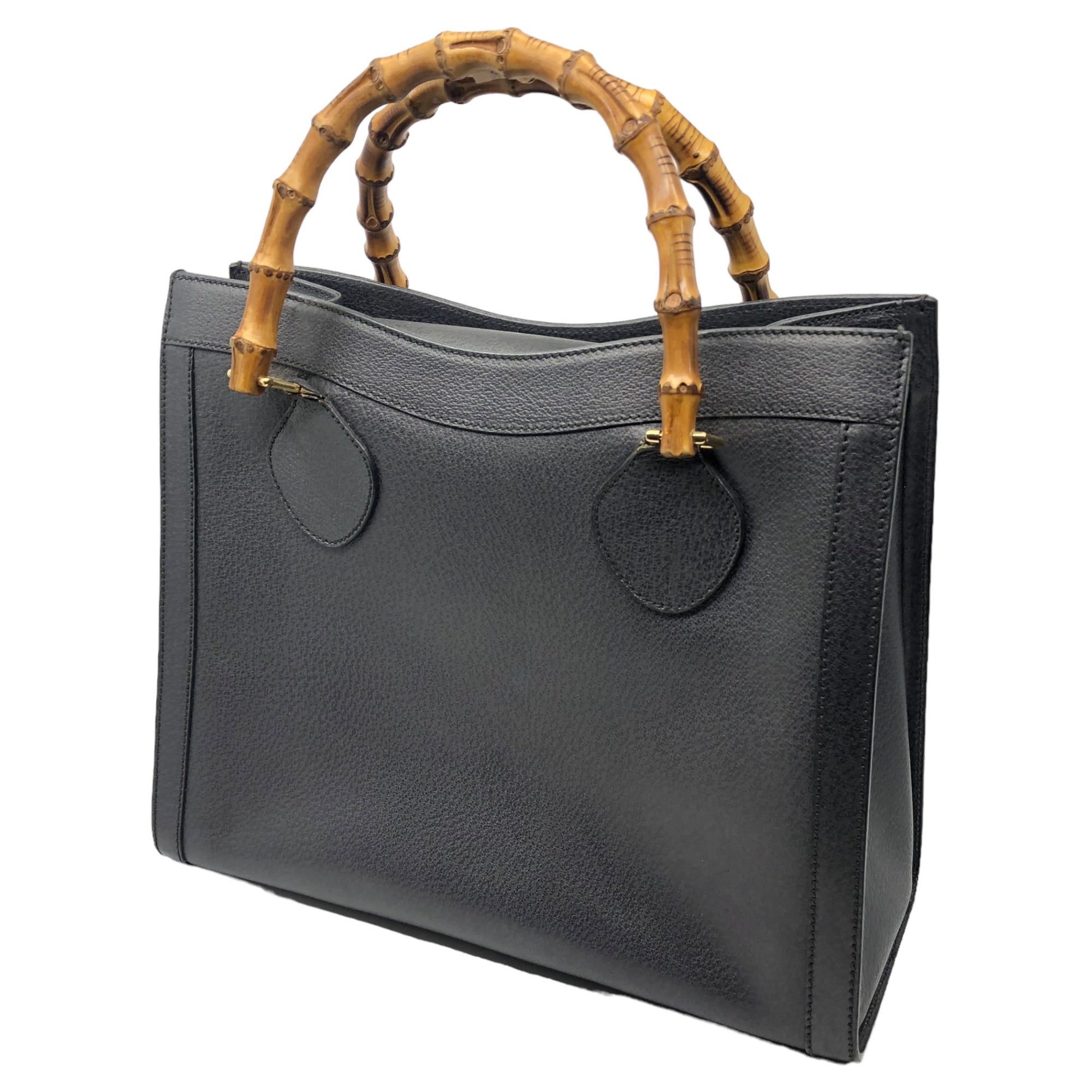 GUCCI(グッチ) OLD BOX type bamboo handbag オールド ボックスタイプ バンブー ハンド バッグ 鞄 レザー トート 002・0260 200110 グレー