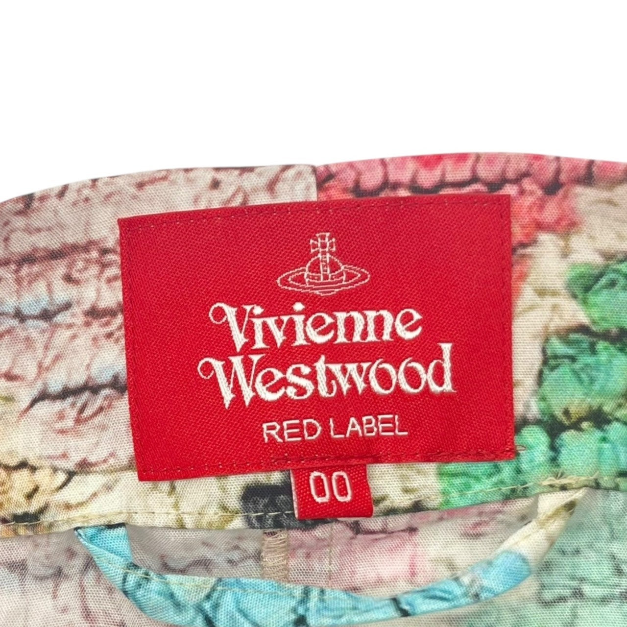 Vivienne Westwood RED LABEL(ヴィヴィアンウエストウッドレッドレーベル) 22SS Full Print Triangle Hem Deformed Dress 総 プリント 三角 裾 変形 ワンピース 16-12-521018 00(FREE) マルチカラー 総柄 ベルテッド