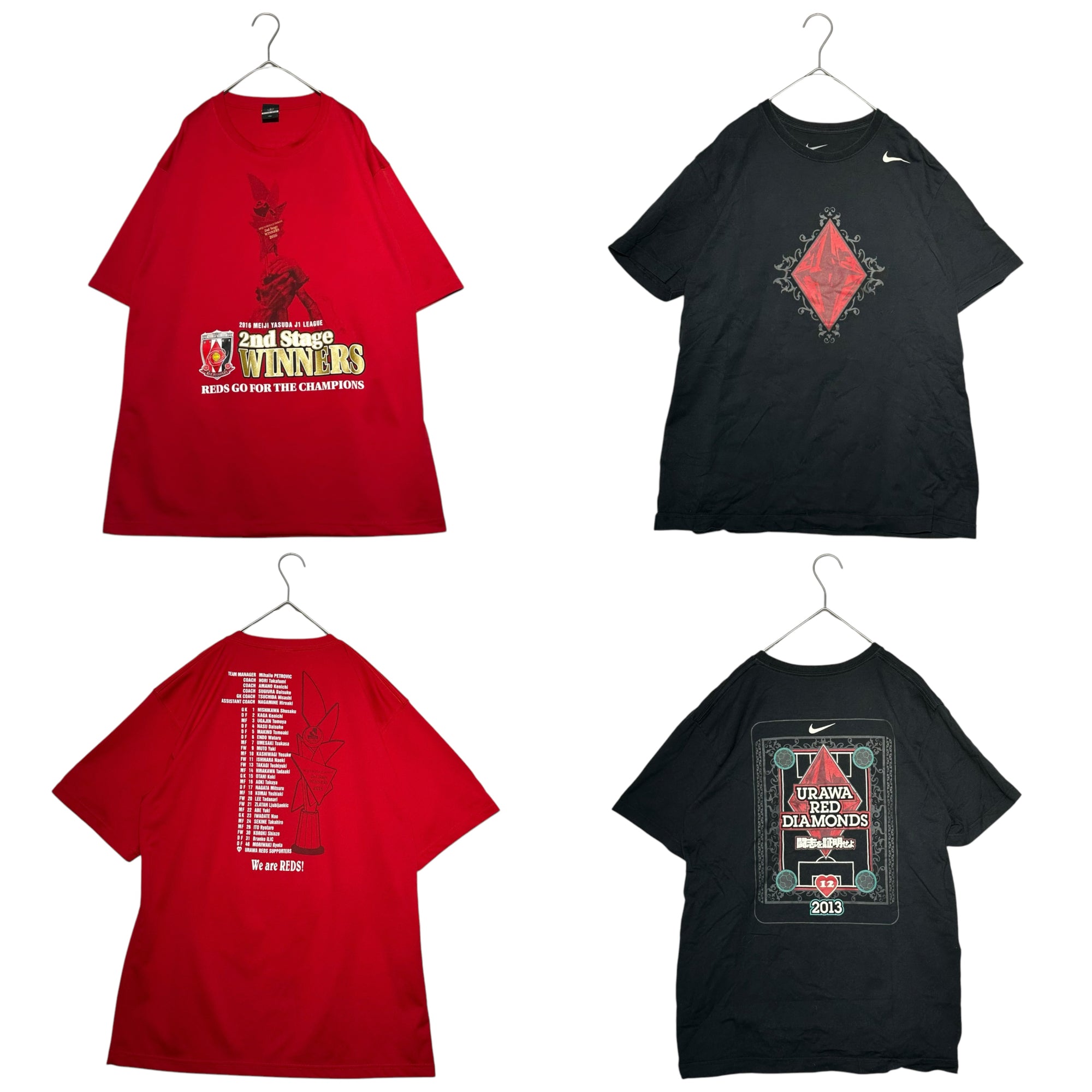 URAWA REDS(浦和レッドダイヤモンズ) 計12点 まとめ 練習着 3着 Tシャツ 3 ジャージ 3着 マフラー 3枚 レッド×ブラック サッカー Jリーグ ユニフォーム トラック ジャケット ゲーム シャツ