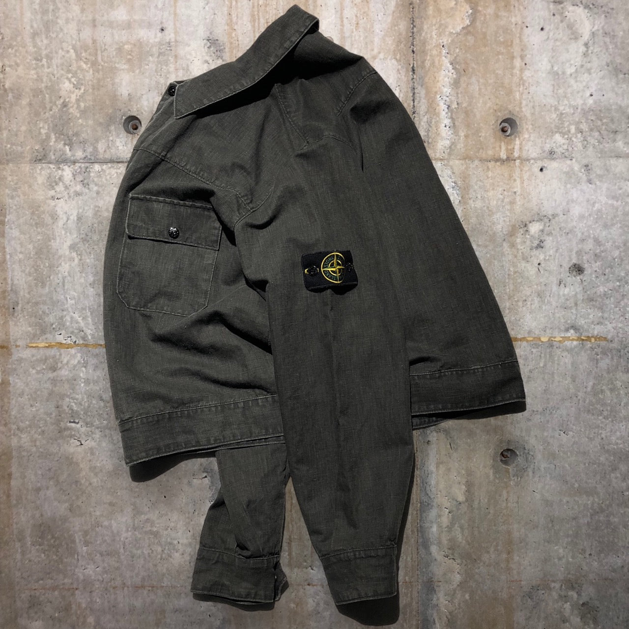 STONE ISLAND(ストーンアイランド) 90'sワッペンコットンジャケット L ブラック