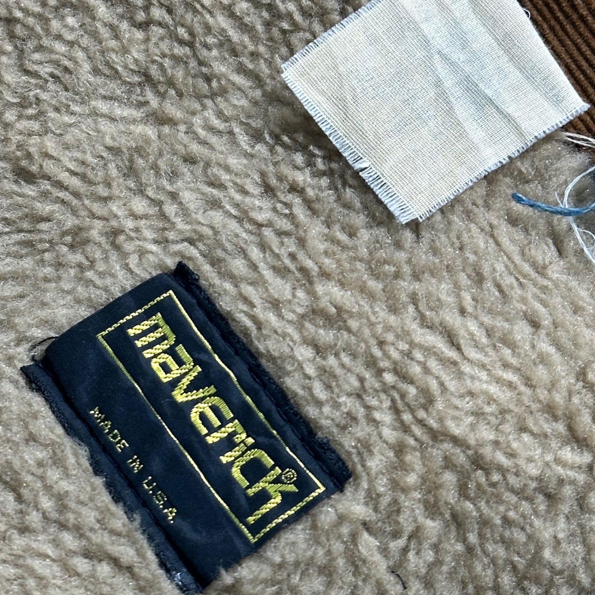 MAVERICK(マーベリック) 70's Collar Corduroy Inner Fleece Lining Western-Style Denim Jacket 70年代 襟 コーデュロイ 内ボア ウエスタン デニム ジャケット L程度 インディゴ×ブラウン タグ印字消え ヴィンテージ