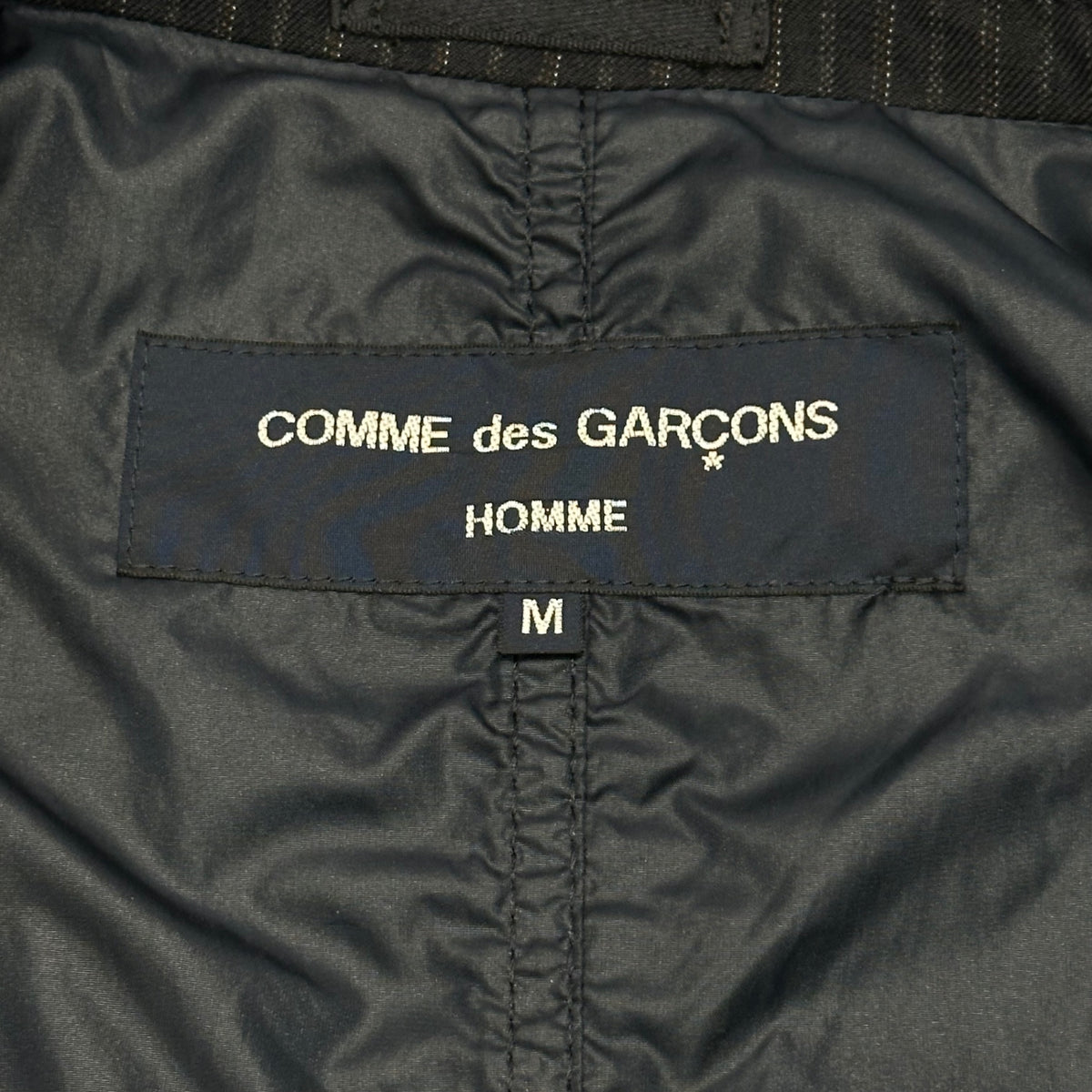 COMME des GARCONS HOMME(コムデギャルソンオム) 2009AW Reversible Wool Nylon Jacket ナイロン ウール リバーシブル ジャケット HD-J011 M ダークネイビー×ネイビー AD2009 テーラード