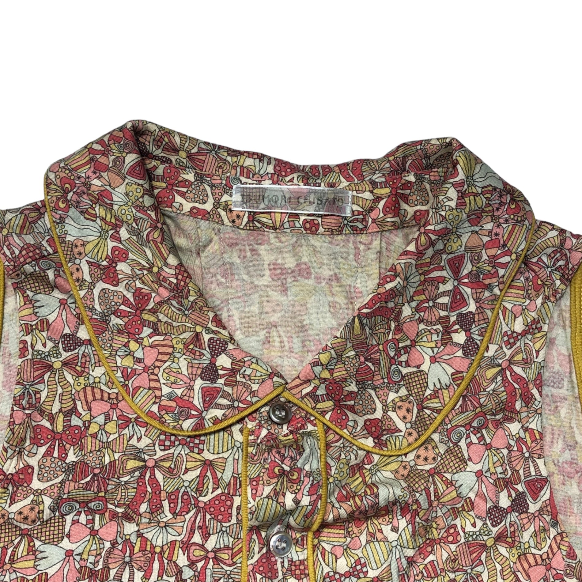 TSUMORI CHISATO(ツモリチサト) 06AWリボン柄ノースリーブワンピース TC63JH186 2(M) ピンク