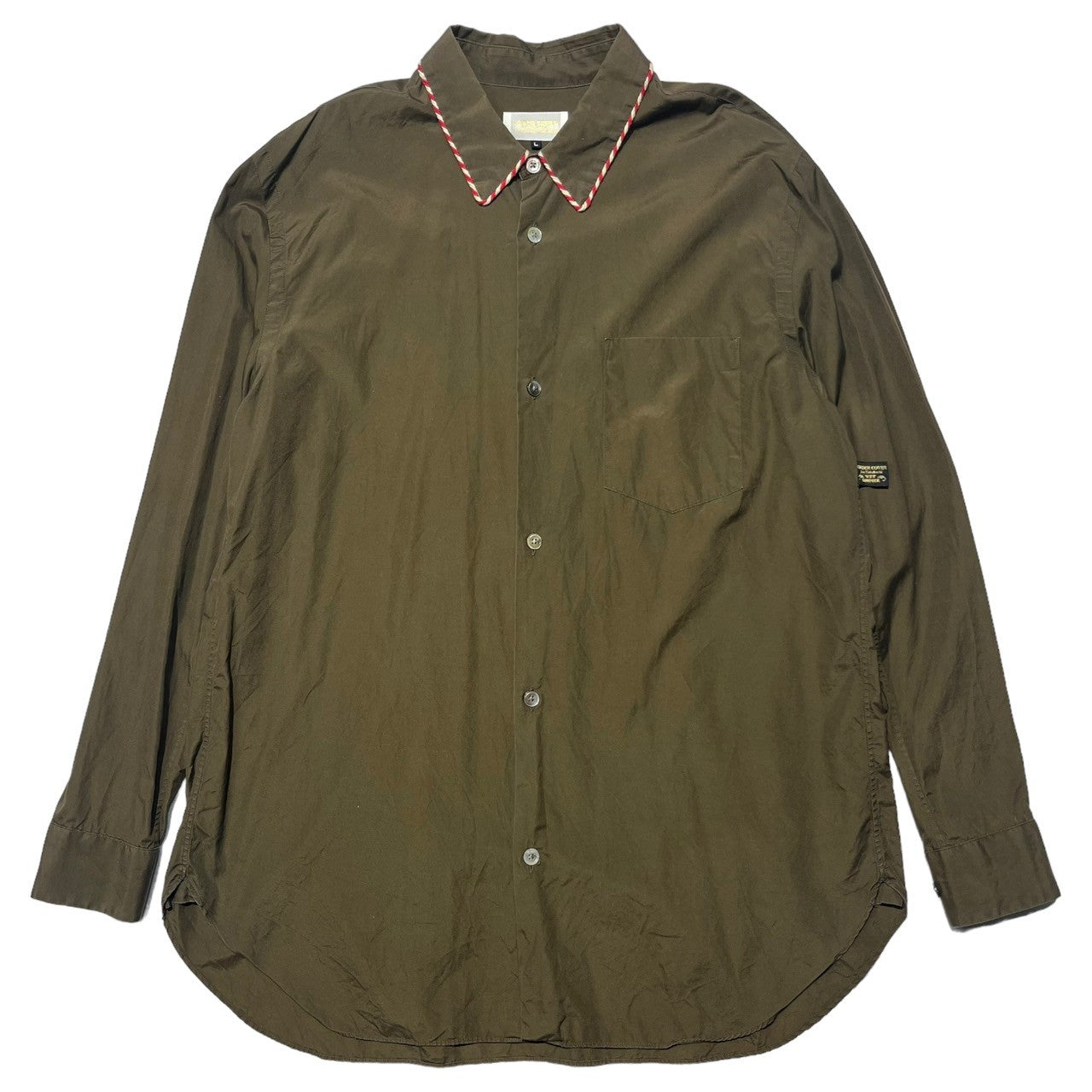 UNDERCOVER(アンダーカバー) 98SS Roll piping L/S shirt ゲバラ期 ロール パイピング ステッチ 長袖 シャツ UC-8S-BS-101 L ブラウン