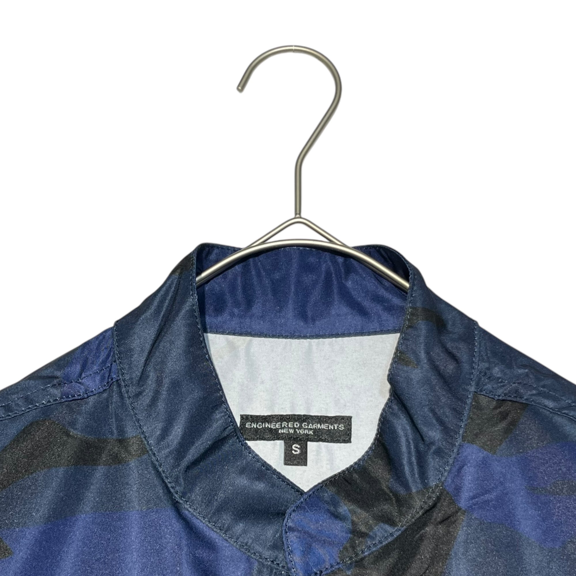 Engineered Garments(エンジニアードガーメンツ) Dayton Shirt – Poly Segull Print Poplin デイトン シャツ – ポリ シーガル プリント ポプリン S ネイビー カモフラ ジャケット カバーオール コックシャツ