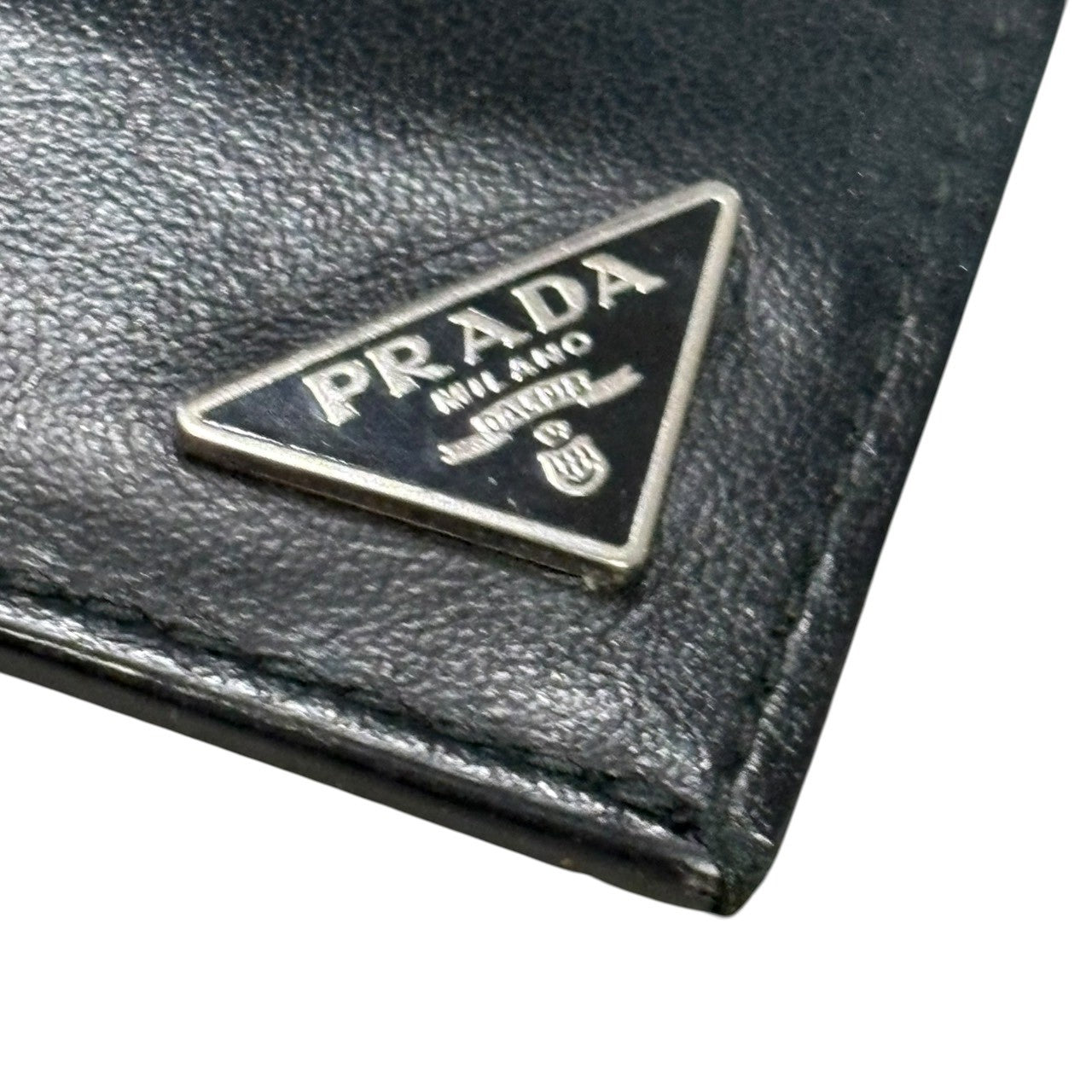 PRADA(プラダ) Triangle Logo Leather Card Case トライアングル ロゴ レザー カードケース 2MC223 ブラック