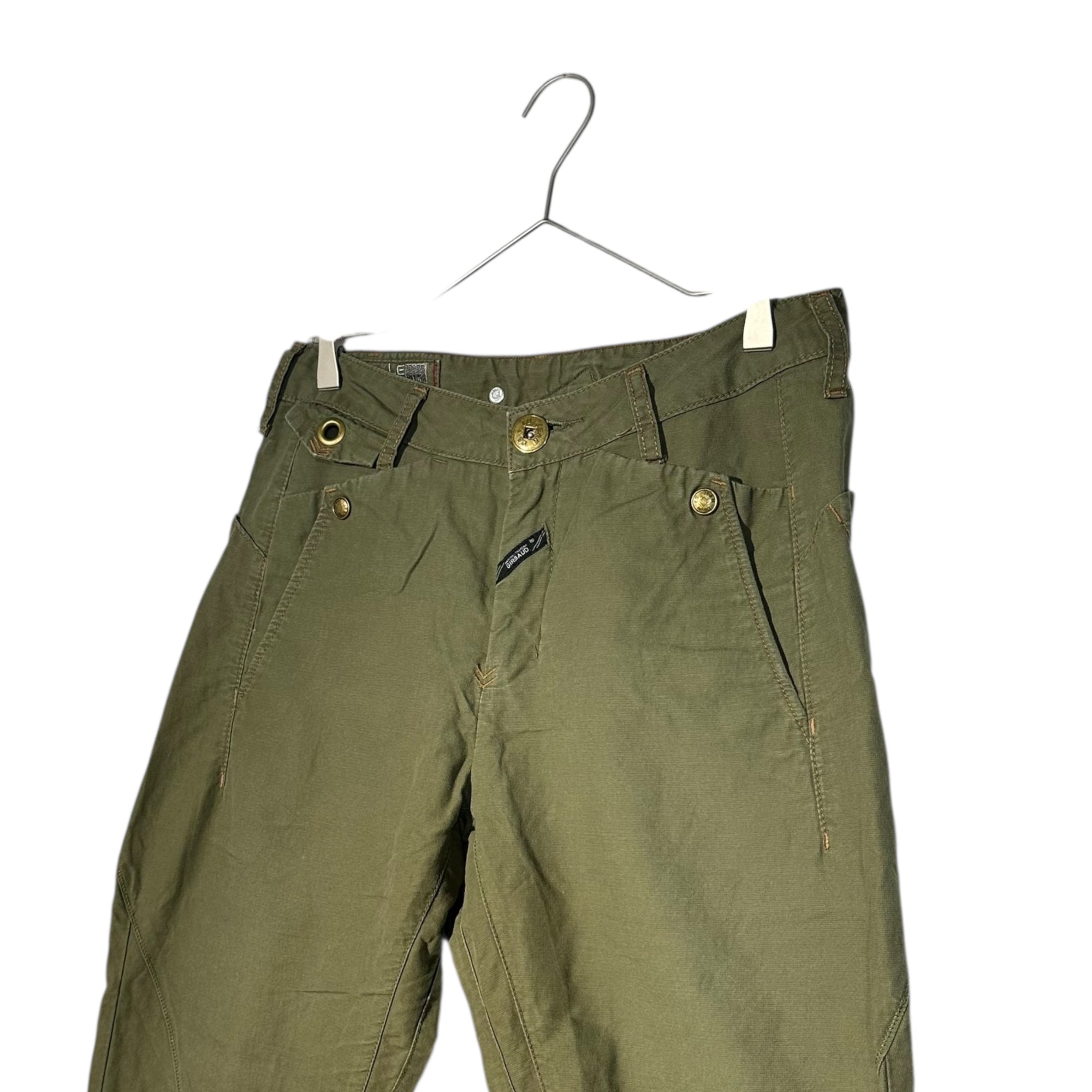 MARITHE FRANCOIS GIRBAUD(マリテフランソワジルボー) 00's 8-pocket gimmick parachute pants 8ポケット ギミック パラシュート パンツ F7-2691 M オリーブ Y2K ミリタリー