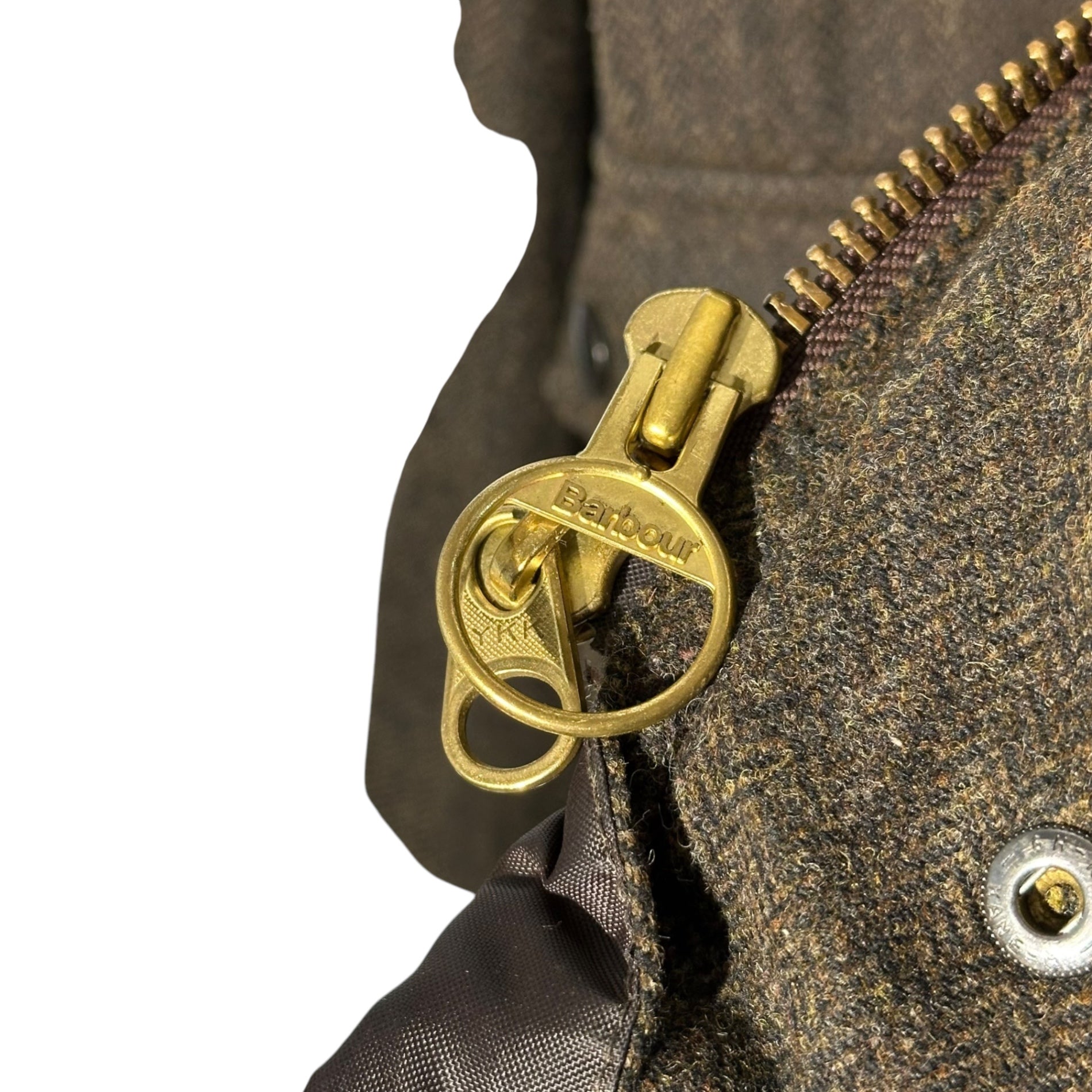 Barbour(バブアー) BEDALE SL ビデイル ワックス ツイード ジャケット 1402203 36(S程度) ブラウン オイルド