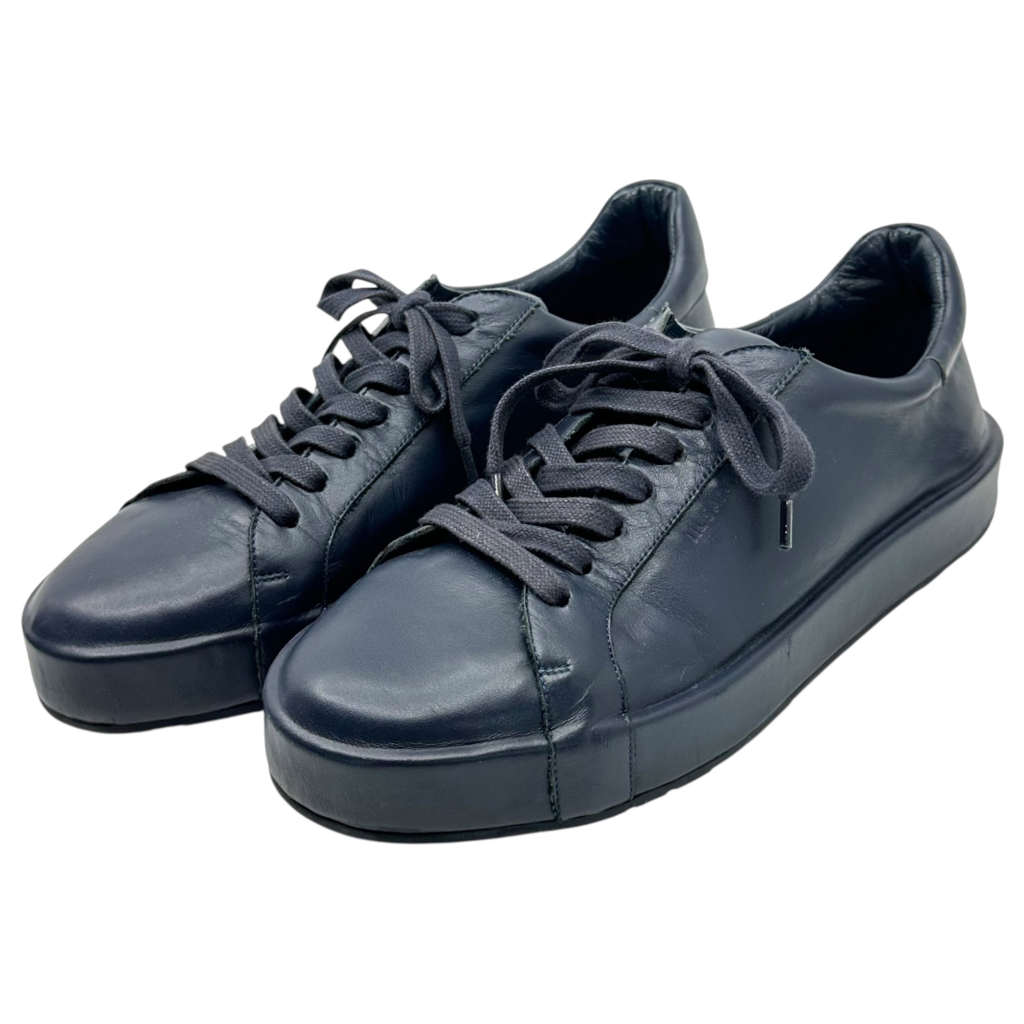 JIL SANDER(ジルサンダー) Leather Low-Cut Sneakers レザー ローカット スニーカー 40(26cm程度) ネイビー