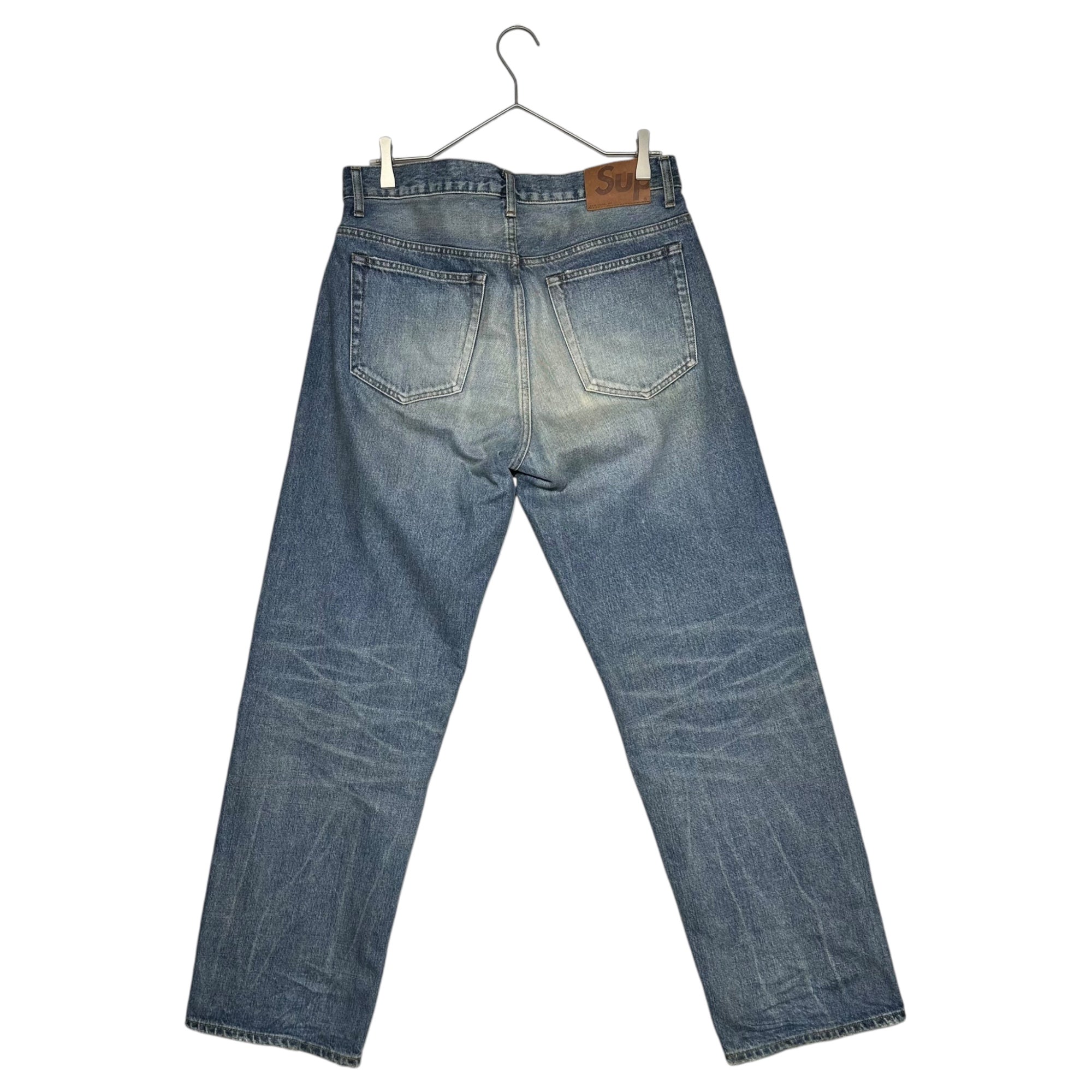 SUPREME(シュプリーム) 24AW Distressed Loose Fit Selvedge Jean ヴィンテージ 加工 ワイド デニム パンツ 30 インディゴ 24FW