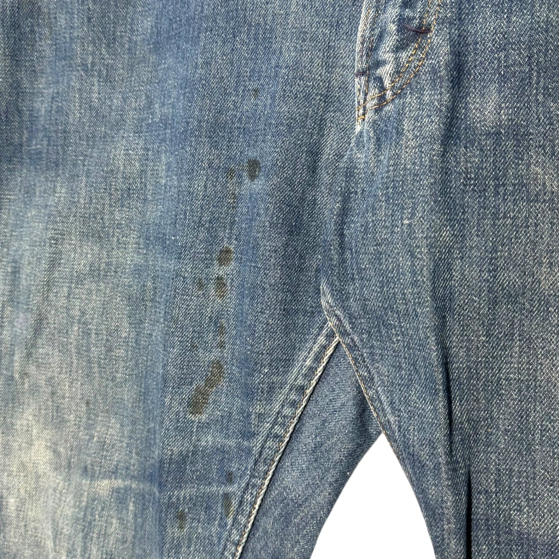 RANCHCRAFT(ランチクラフト) 60's~70's vintage straight denim pants ヴィンテージ ストレート デニム パンツ VDR-2897 868-1023 W38程度(実寸96cm) インディゴ JC Penney TALON ジップ 60年代~70年代