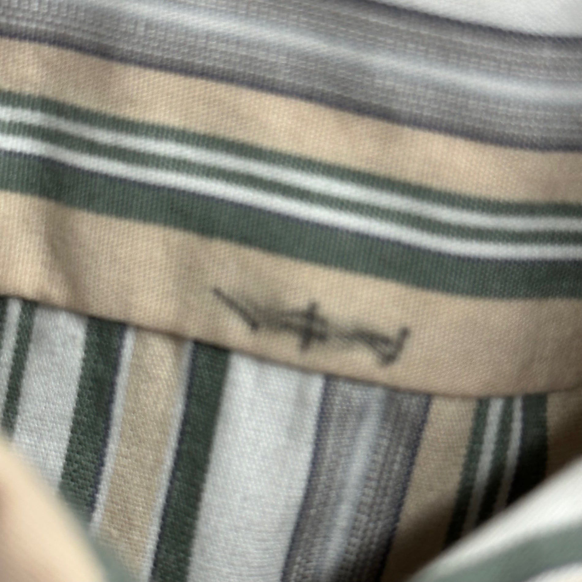 Christian Dior MONSIEUR(クリスチャンディオールムッシュ) 90's Striped L/S Shirt ストライプ 長袖 シャツ L ベージュ