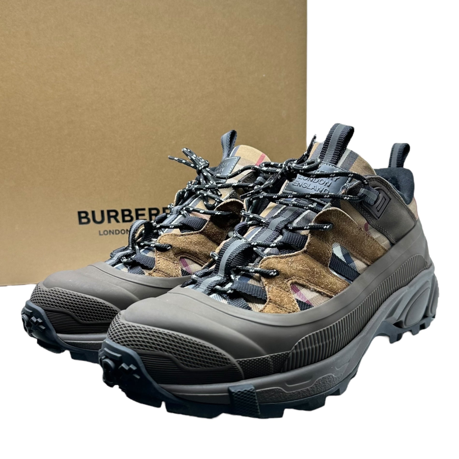 BURBERRY(バーバリー) ARTHUR アーサー 厚底 スニーカー 8048161 43(27.5cm程度) ブラウン 箱付