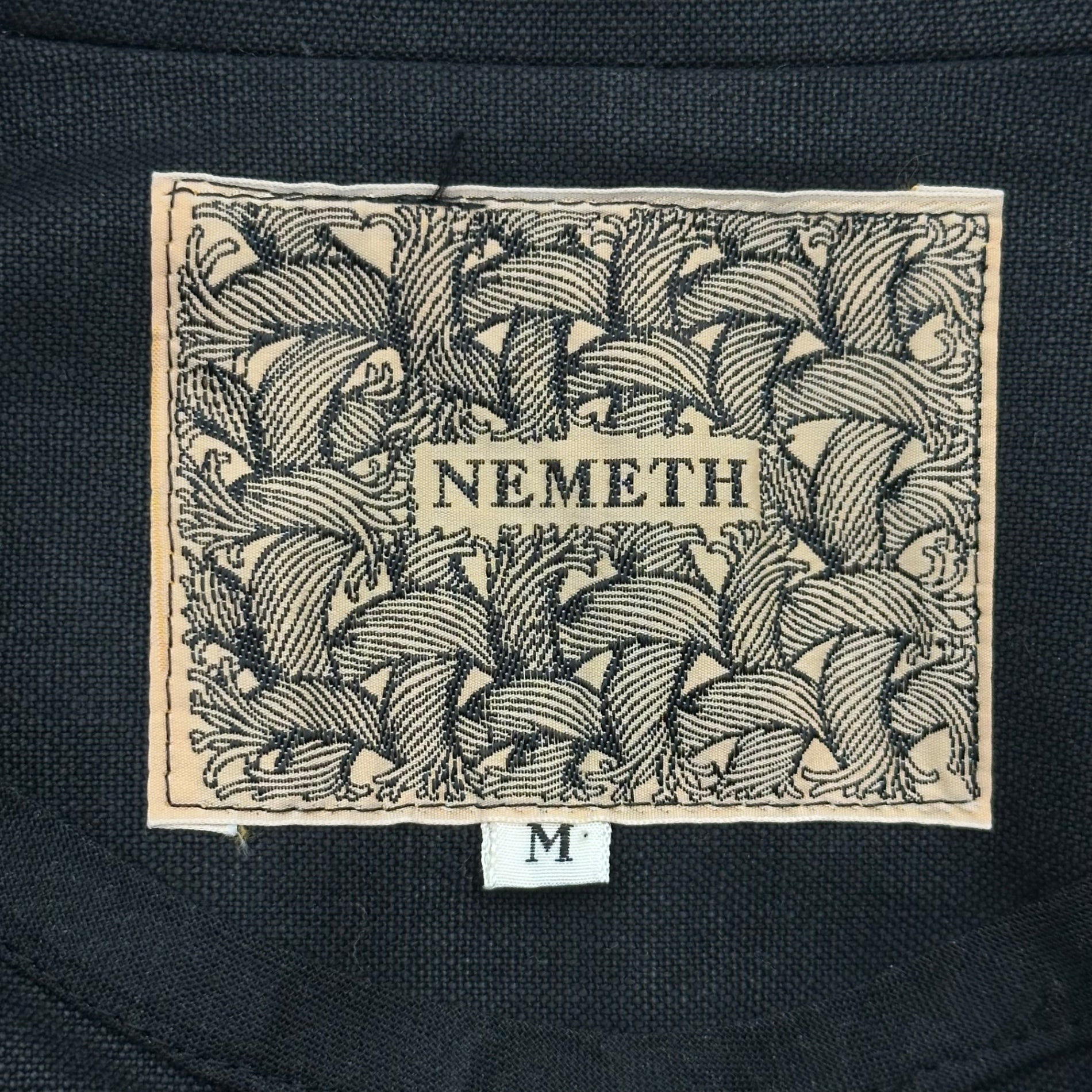 Nemeth(ネメス) 00's Cotton 3B Knee-Damage Set Up コットン 3ボタン 膝 ダメージ セットアップ JKT:9104 BOTTOMS:RL20 M ブラック