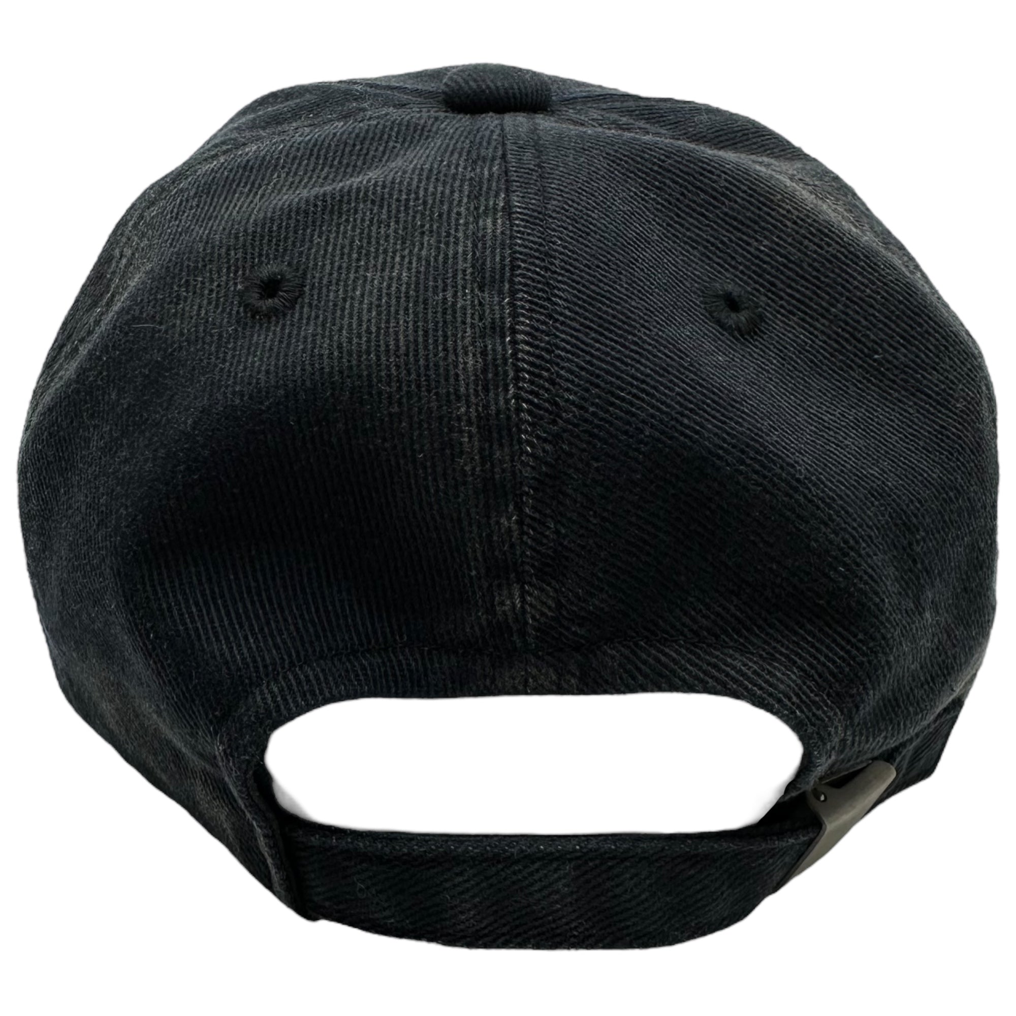 SAINT MICHAEL(セントマイケル) 25SS 6PANEL CAP / SAINT / BLACK ヴィンテージ 加工 ロゴ キャップ SM-HR-0000-179 OS ブラック 帽子