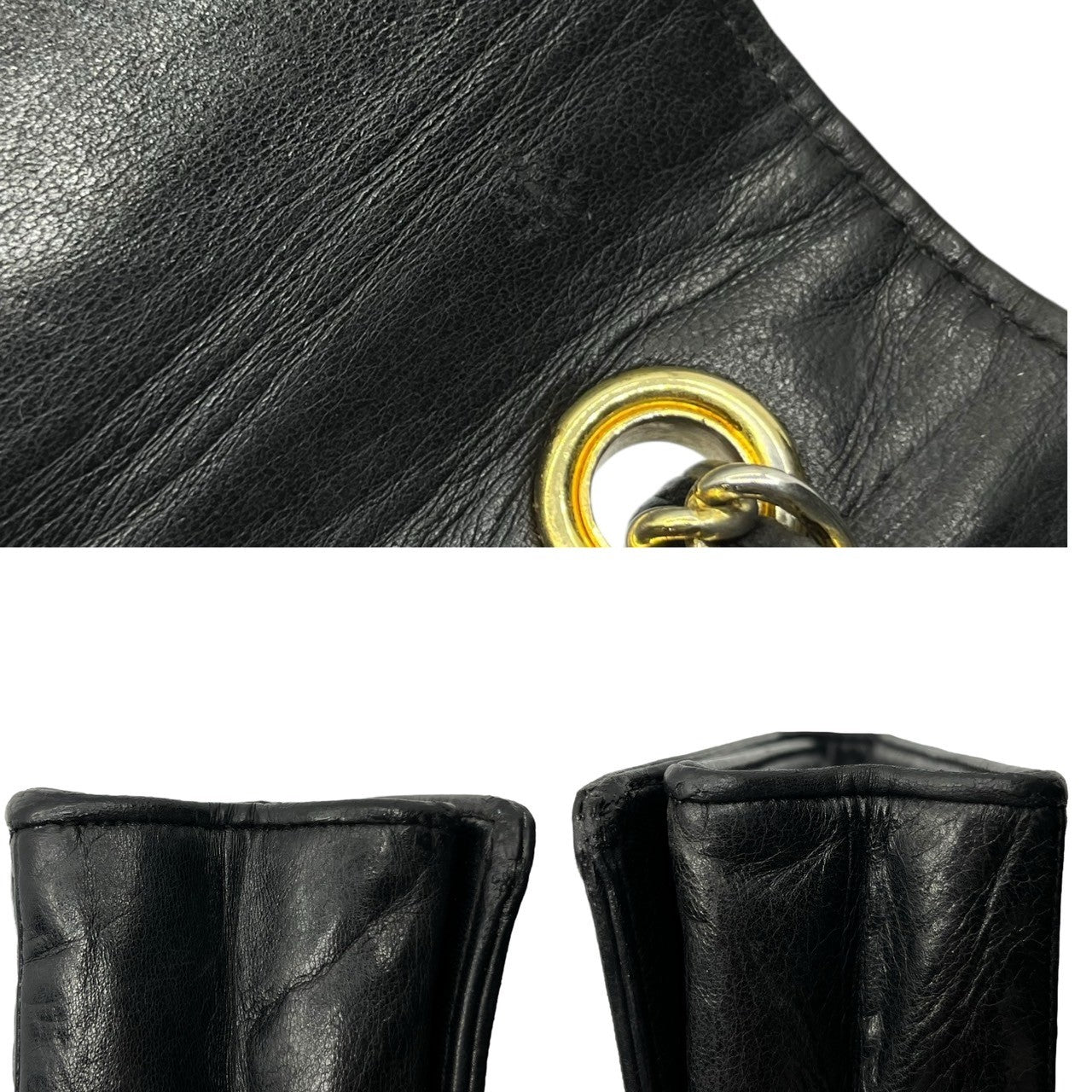 CHANEL(シャネル) 80's~90's Vintage Lambskin Matelasse Chain Shoulder Bag ヴィンテージ ラムスキン マトラッセ チェーン ショルダー バッグ ブラック シリアルアンバー:1****** 7桁 1989年~1991年製造 ココマーク