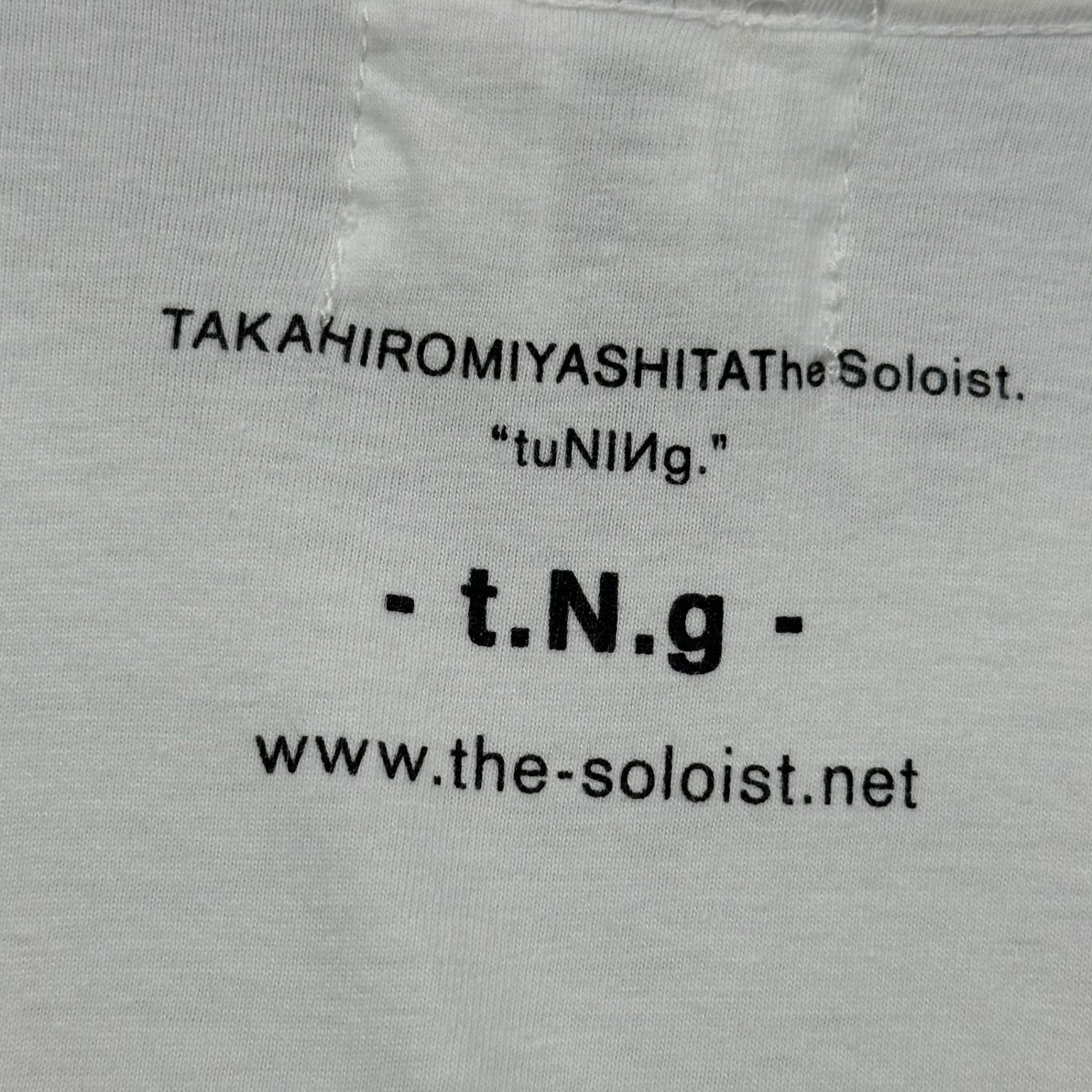 TAKAHIRO MIYASHITA The Soloist.(タカヒロミヤシタザソロイスト) 2015SS "tuNINg." - t.N.g - プリント ポケット Tシャツ sgt.0032 M ホワイト