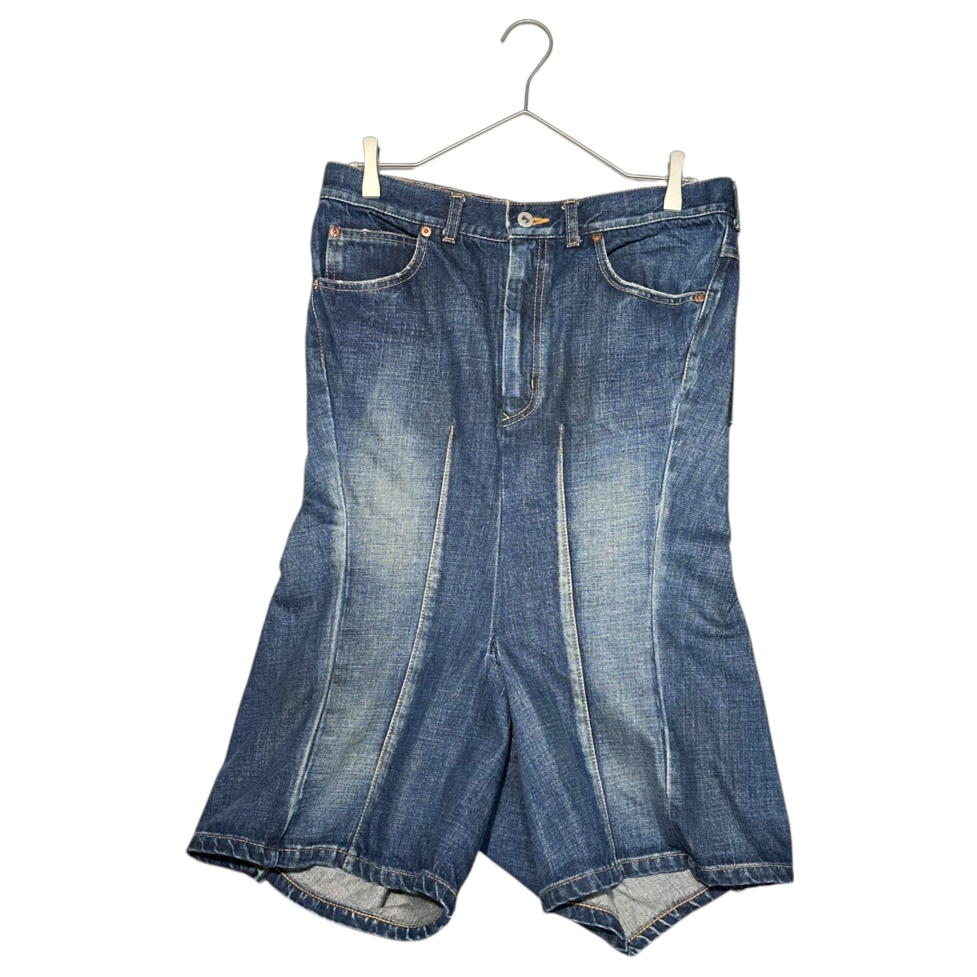 COMME des GARCONS JUNYA WATANABE(コムデギャルソンジュンヤワタナベ) 06SS Mermaid skirt type denim half pants マーメイド スカート タイプ デニム ハーフ パンツ JQ-S099 S インディゴ AD2005