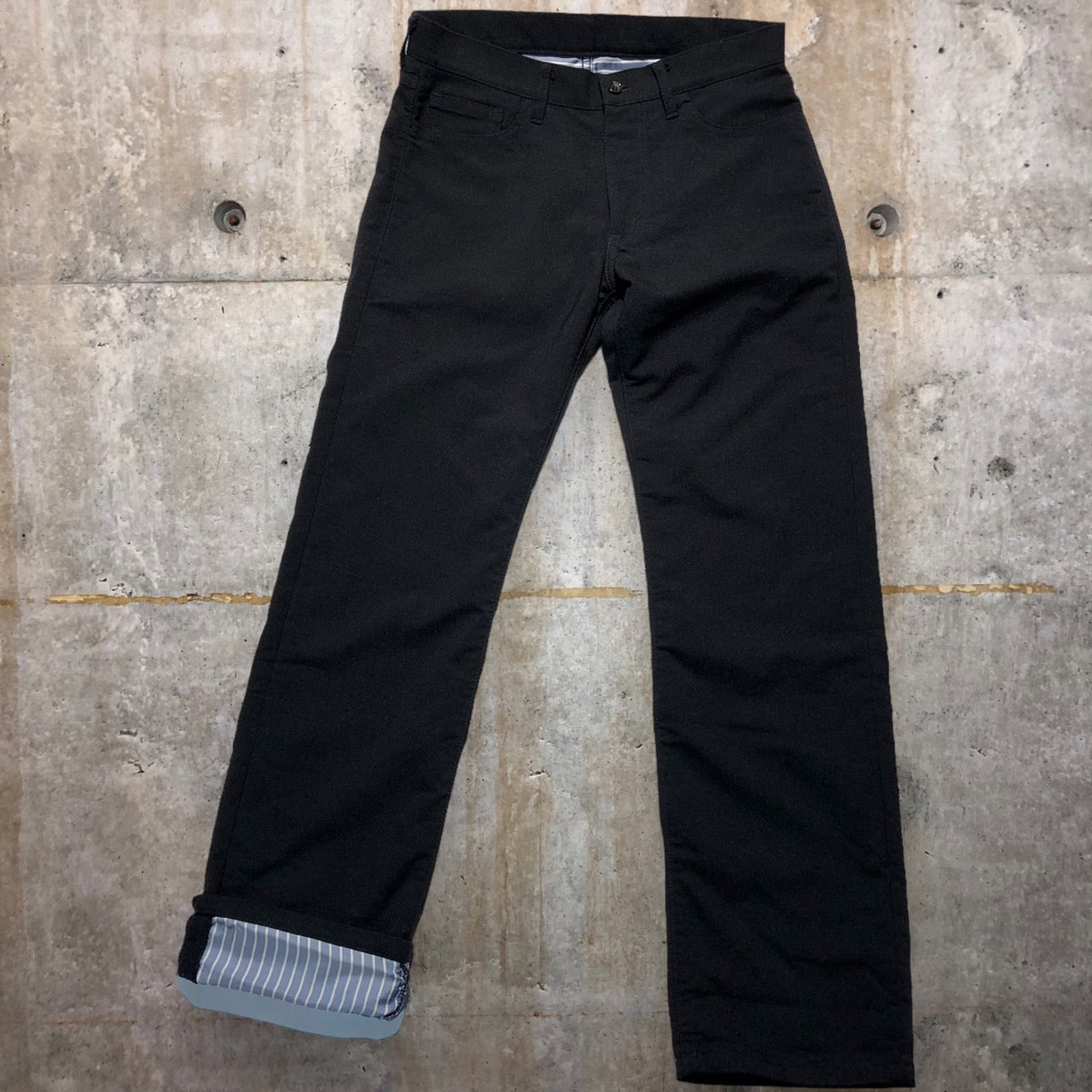 COMME des GARCONS HOMME(コムデギャルソンオム) 06SSロールアップパンツ HQ-P009 S ネイビー AD2005