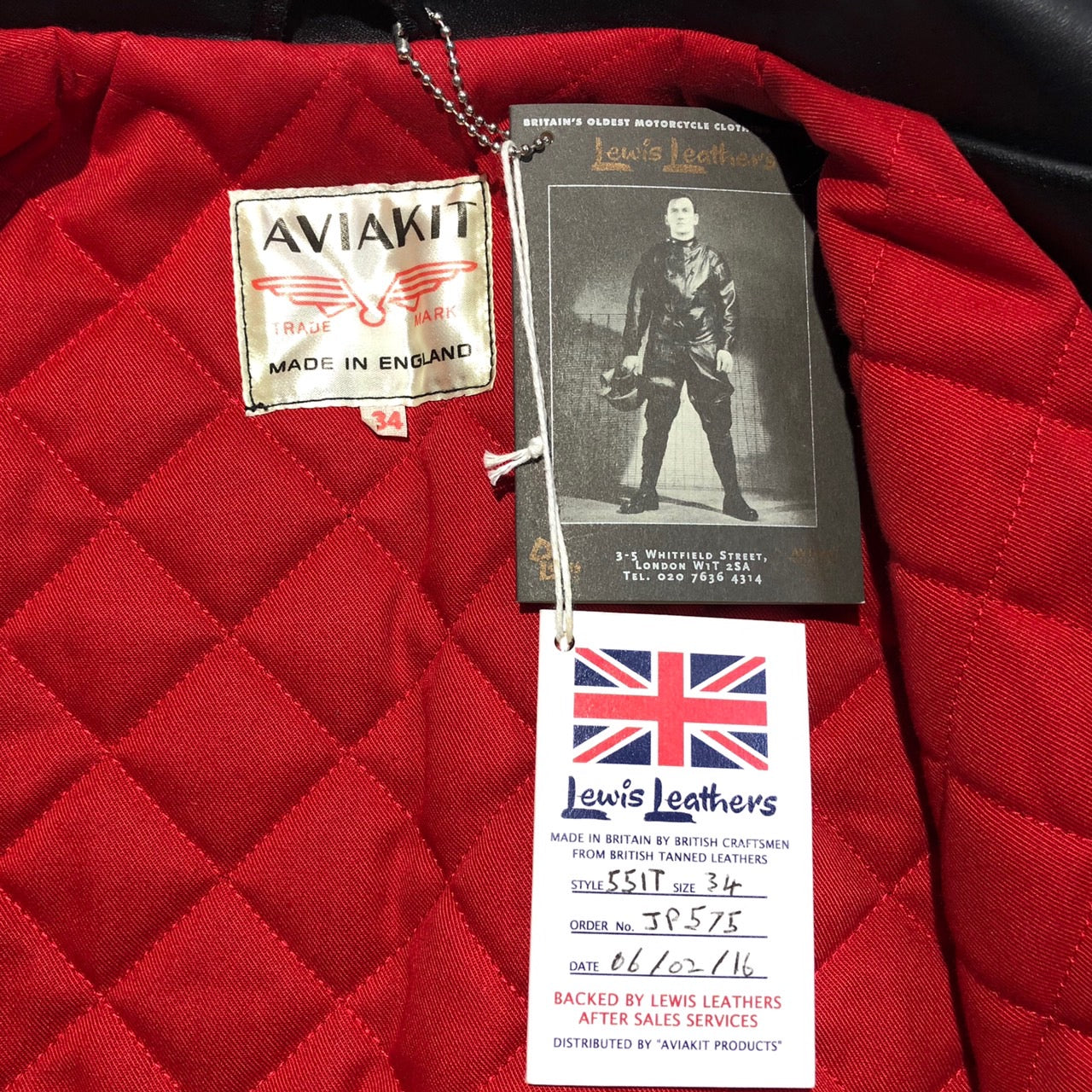 LEWIS Leathers(ルイスレザー) DOMINATOR TIGHT FIT ドミネーター ライトフィット レザージャケット ライダースジャケット IT51 34(Sサイズ程度) ブラック