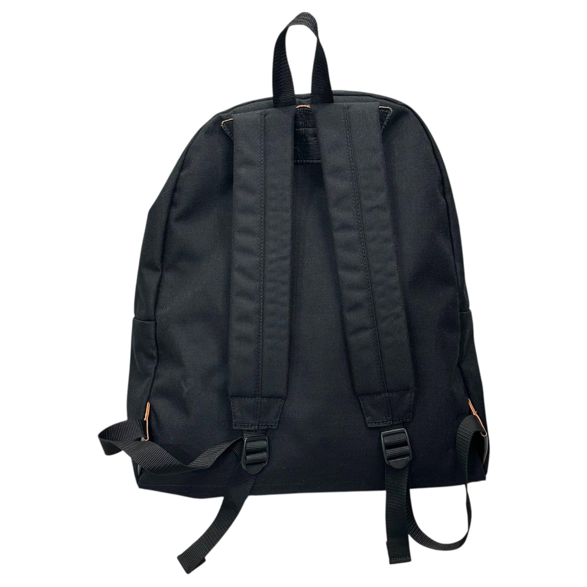COMME des GARCONS HOMME PLUS(コムデギャルソンオムプリュス) Nylon Daypack Backpack ナイロン デイパック リュック PZ-K205 ブラック 部分レザー 定番人気商品