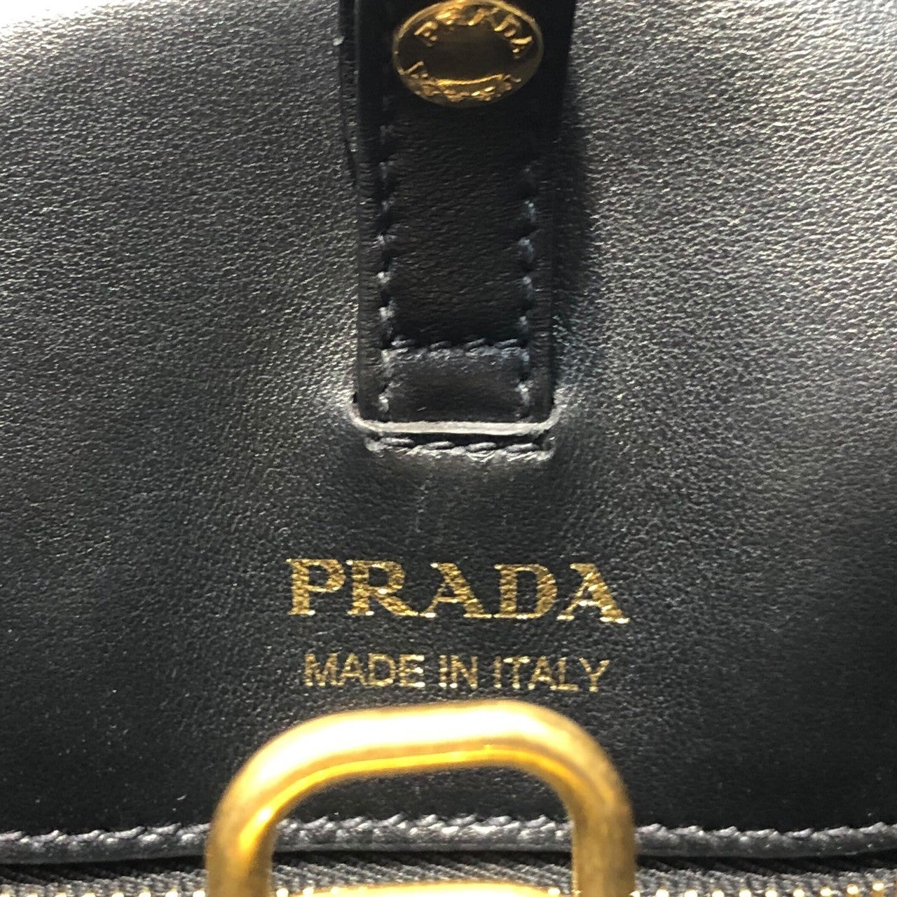 PRADA(プラダ) DENIM IMPUNTURA Shoulder bag デニム インプンチュラ ショルダー バッグ 1BD050 インディゴ×ブラック ギャランティカード付属