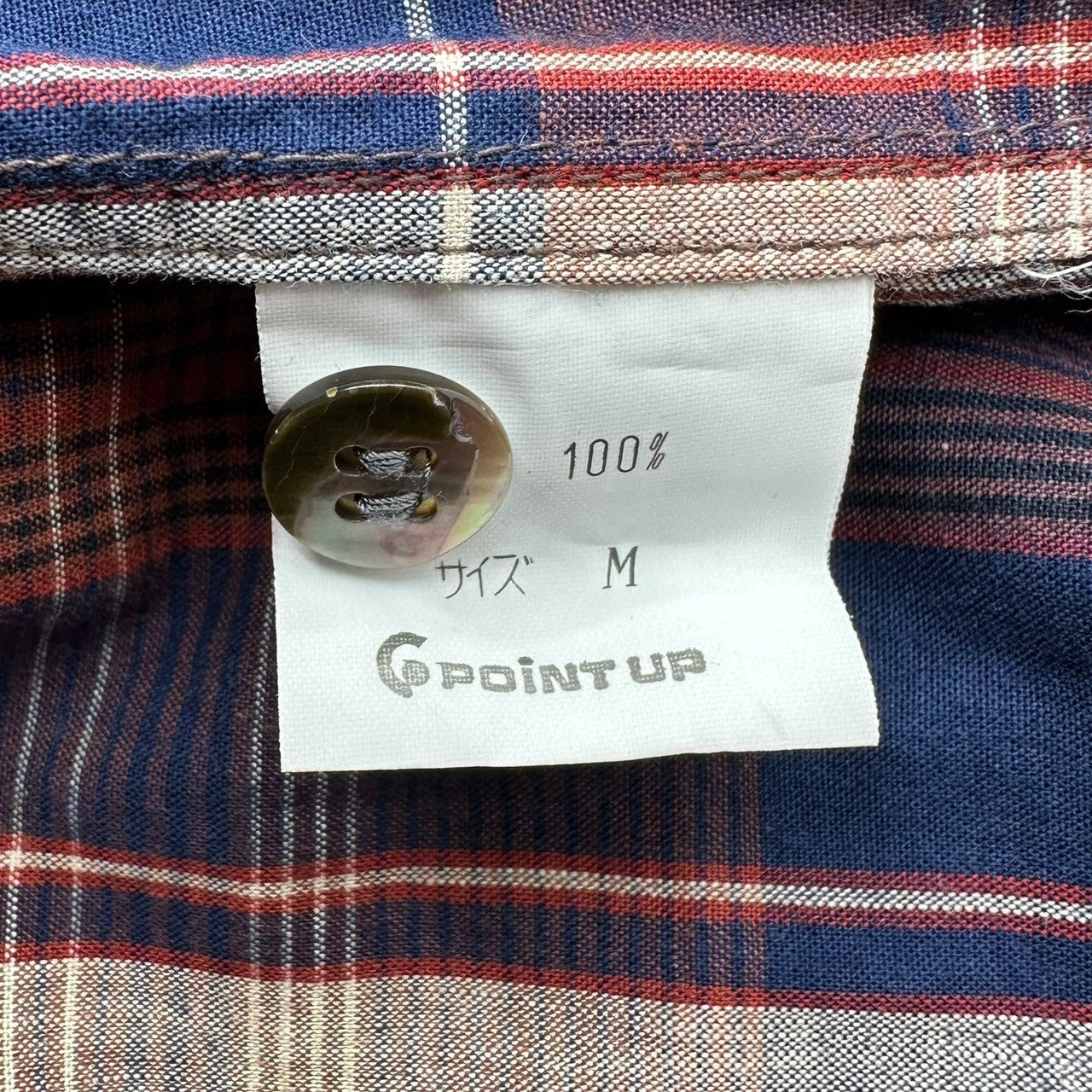 HAI SPORTING GEAR ISSEY MIYAKE(ハイスポルティングギア イッセイミヤケ) 80's Cotton Long Sleeve Check Shirt 80年代 コットン 長袖 チェック シャツ M レッド×ネイビー