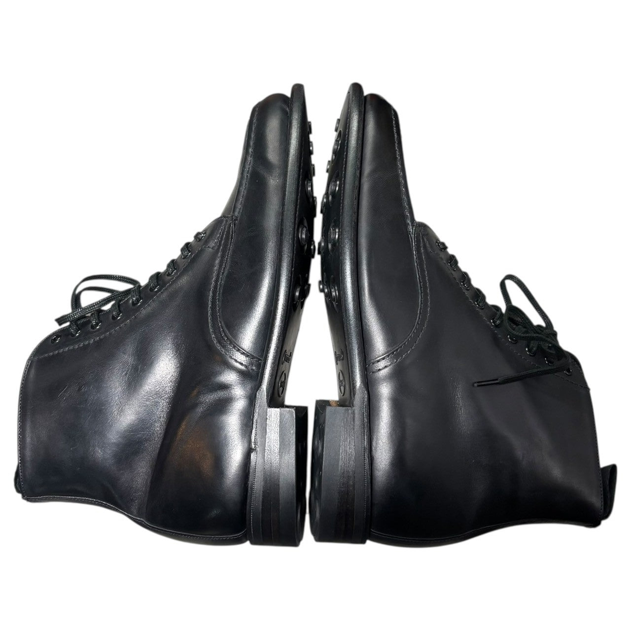 SANDERS(サンダース) B.G.S APRON DERBY BOOT エプロン ダービー ブーツ 2756BH/B 6 1/2(25.5 - 26.0cm) ブラック Uチップ レースアップ