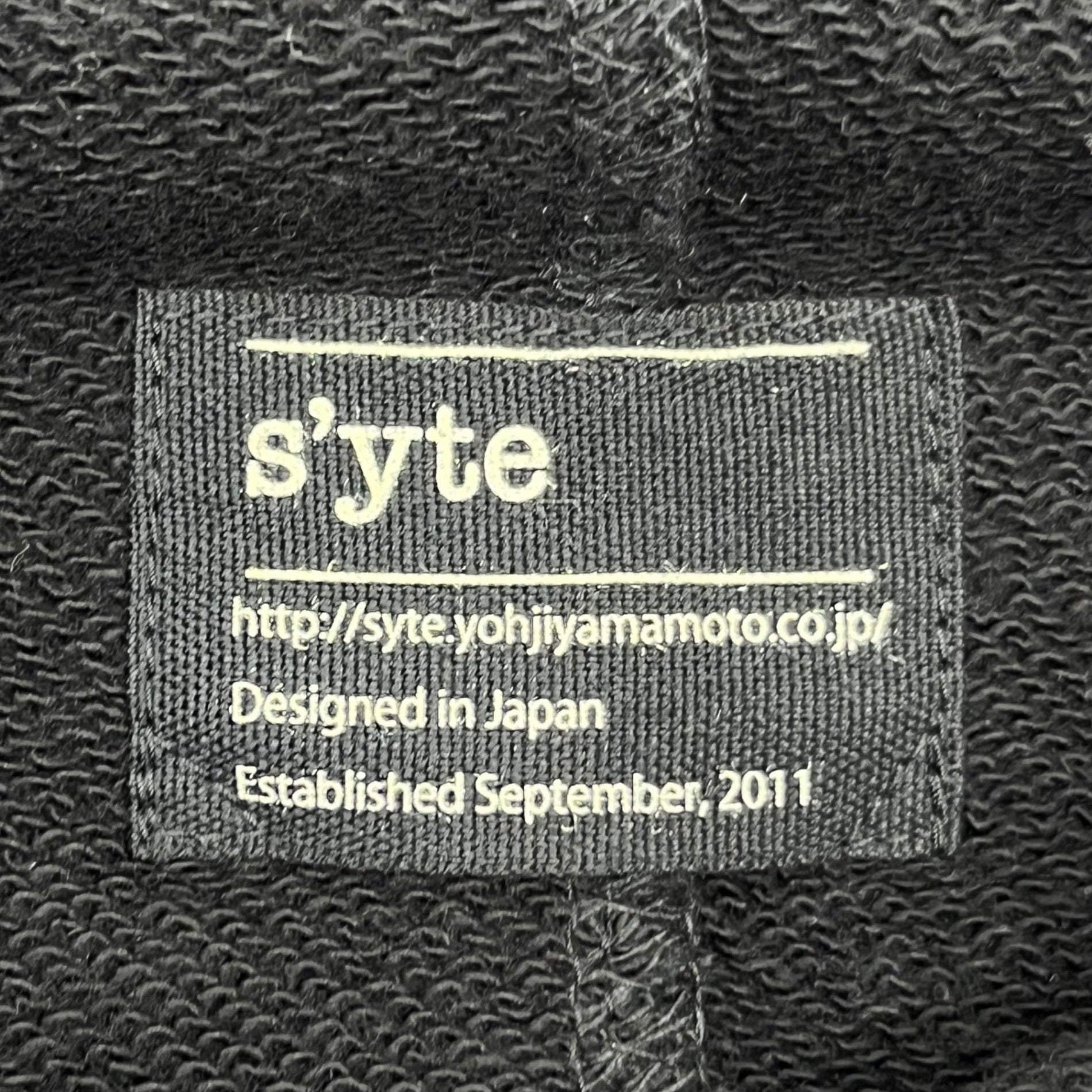 s'yte YOHJI YAMAMOTO(サイト ヨウジヤマモト) High neck sleeveless sweat poncho ハイネック ノースリーブ スウェット ポンチョ UK-T68-045 M ブラック