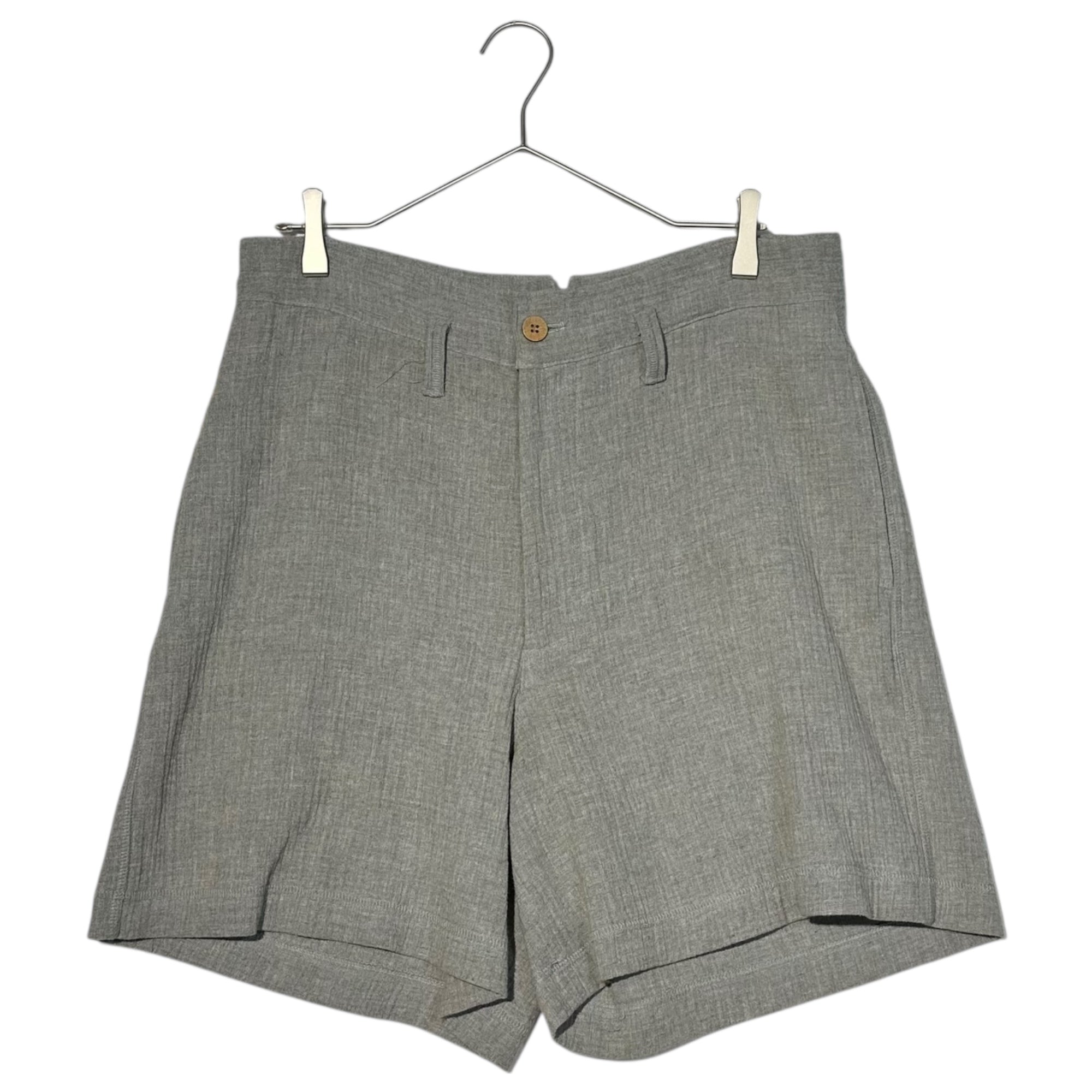 i.s. ISSEY MIYAKE(アイエス イッセイミヤケ) 90’s cotton wide half pants/コットンワイドハーフパンツ IS 41-FF044 M(メンズサイズ) グレー
