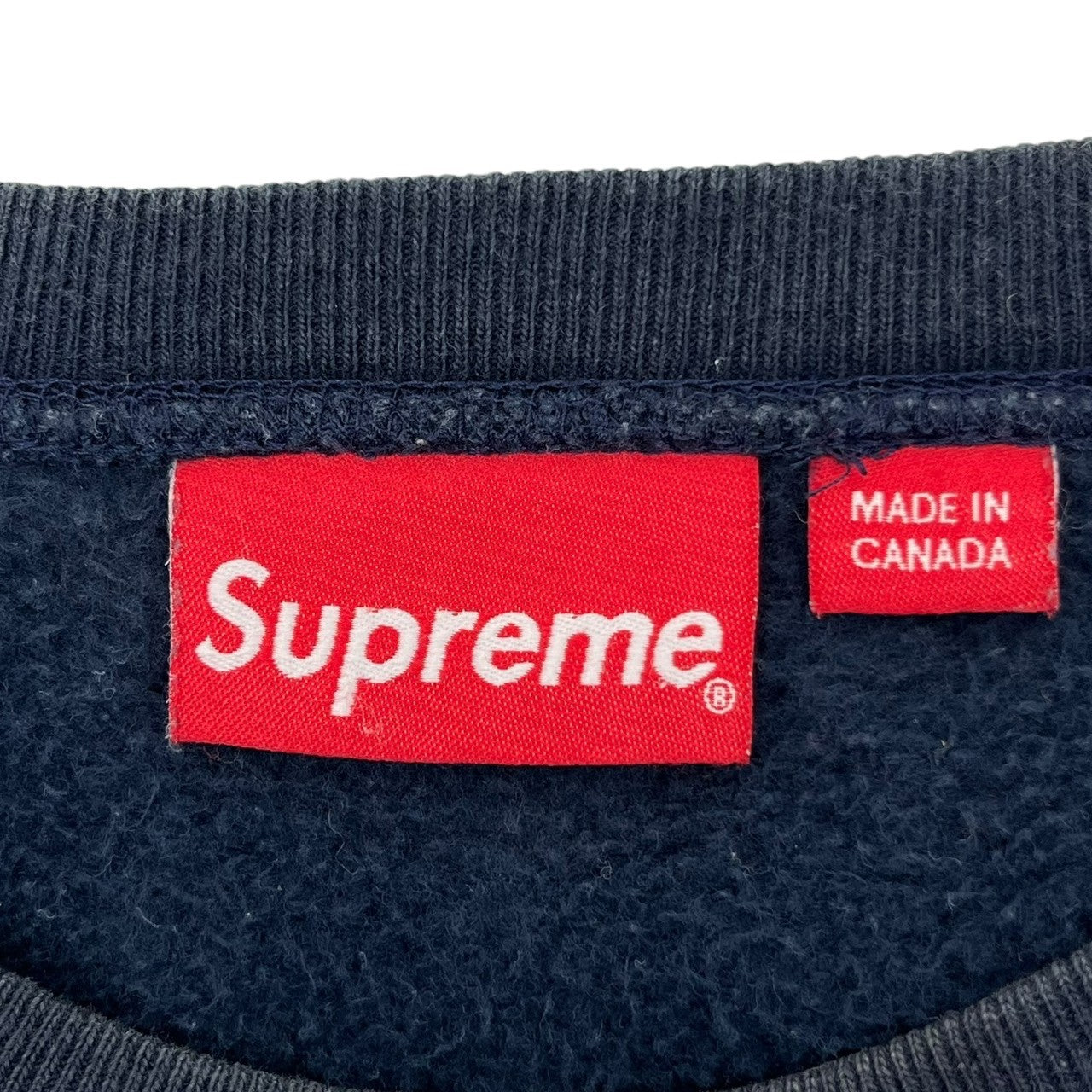 SUPREME(シュプリーム) 15AW Box Logo Crewneck Sweatshirt ボックスロゴ クルーネック スウェット SIZE S ネイビー×レッド 株式会社ワングラム 15FW