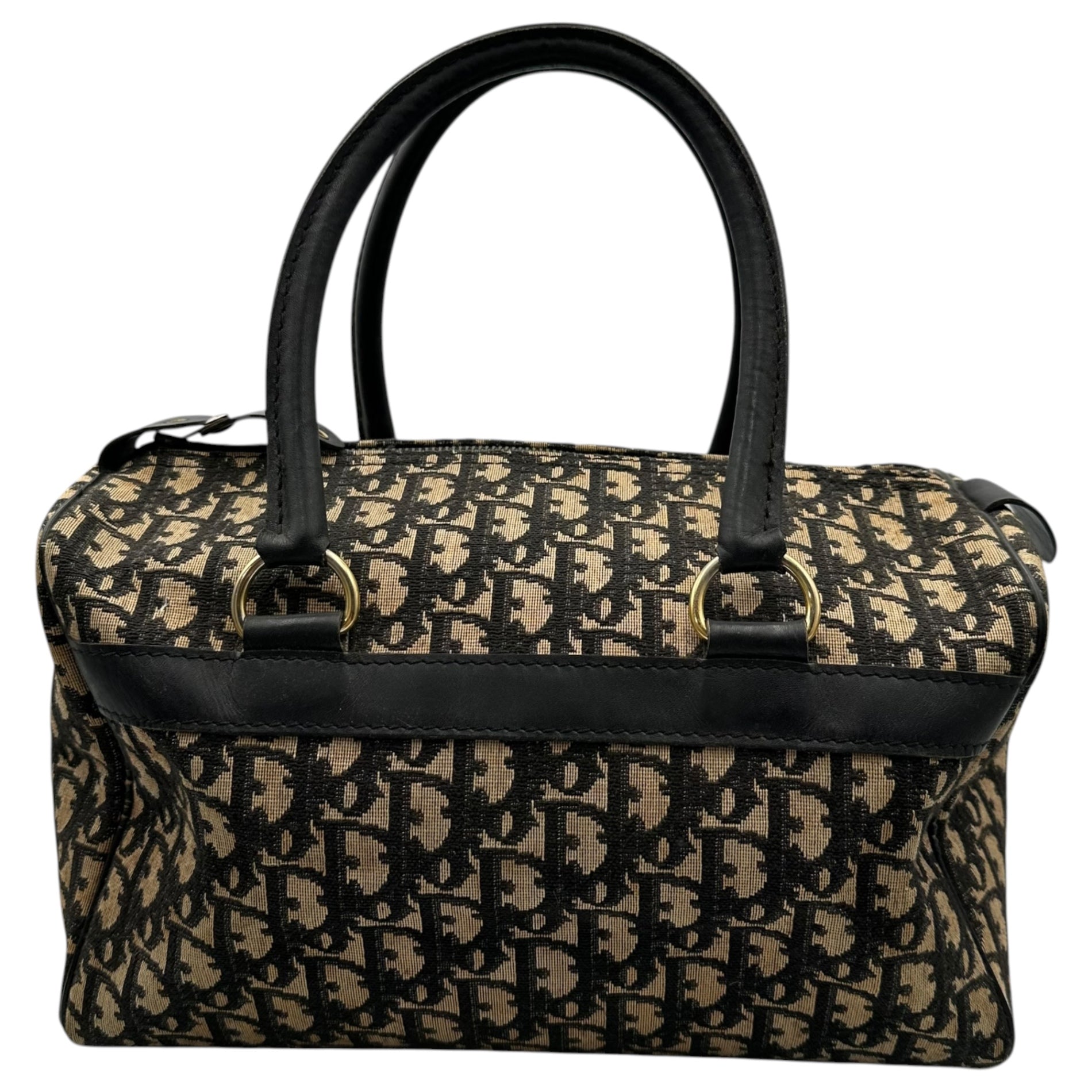 Christian Dior(クリスチャンディオール) 1970's Trotter Canvas Mini Boston Bag トロッター キャンバス ミニ ボストン バッグ ベージュ×ブラック 70年代~ ヴィンテージ