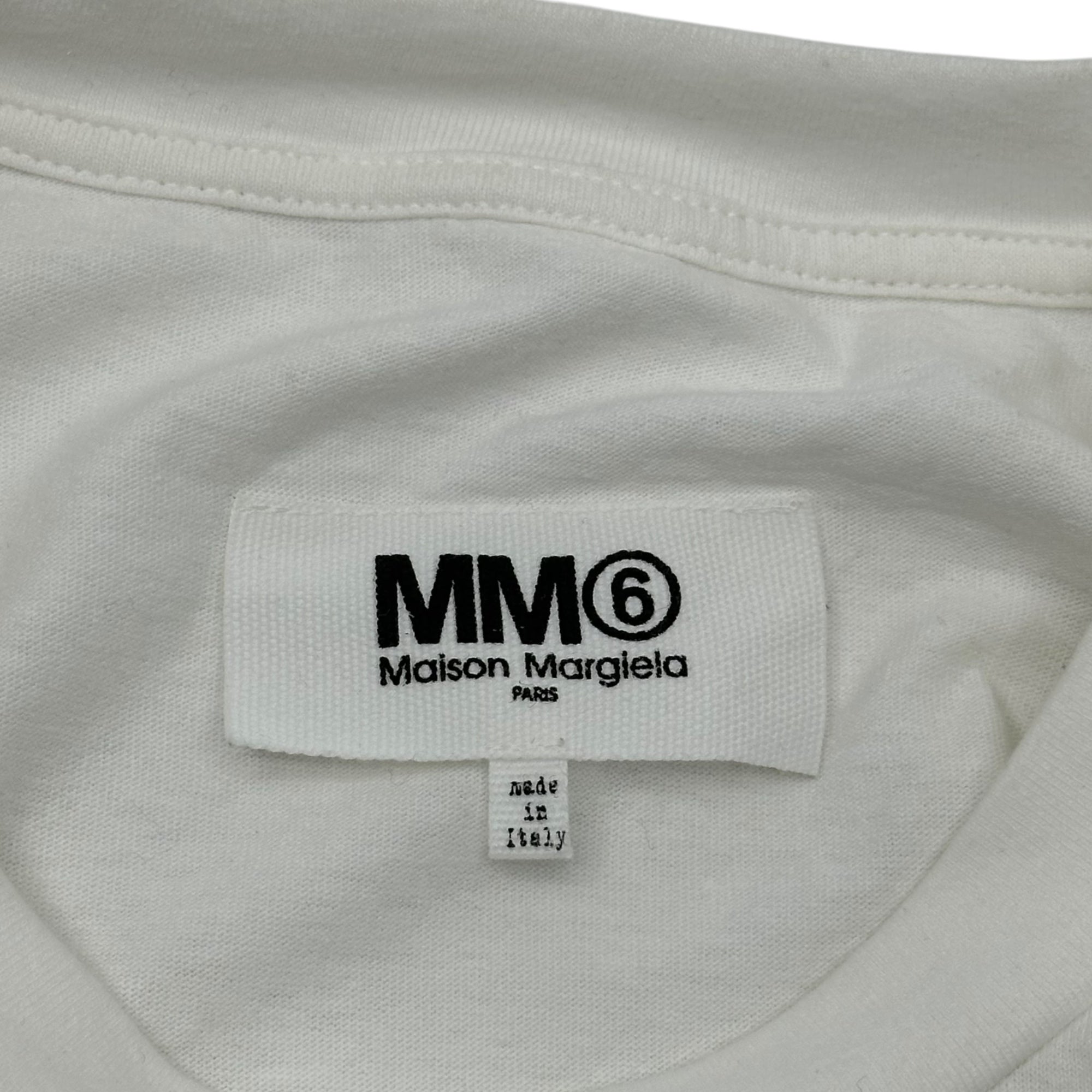 MM6 Maison Margiela(エムエムシックス) 21AW Sign language Tee 手話 グラフィック プリント Tシャツ S52GC0213 S ホワイト