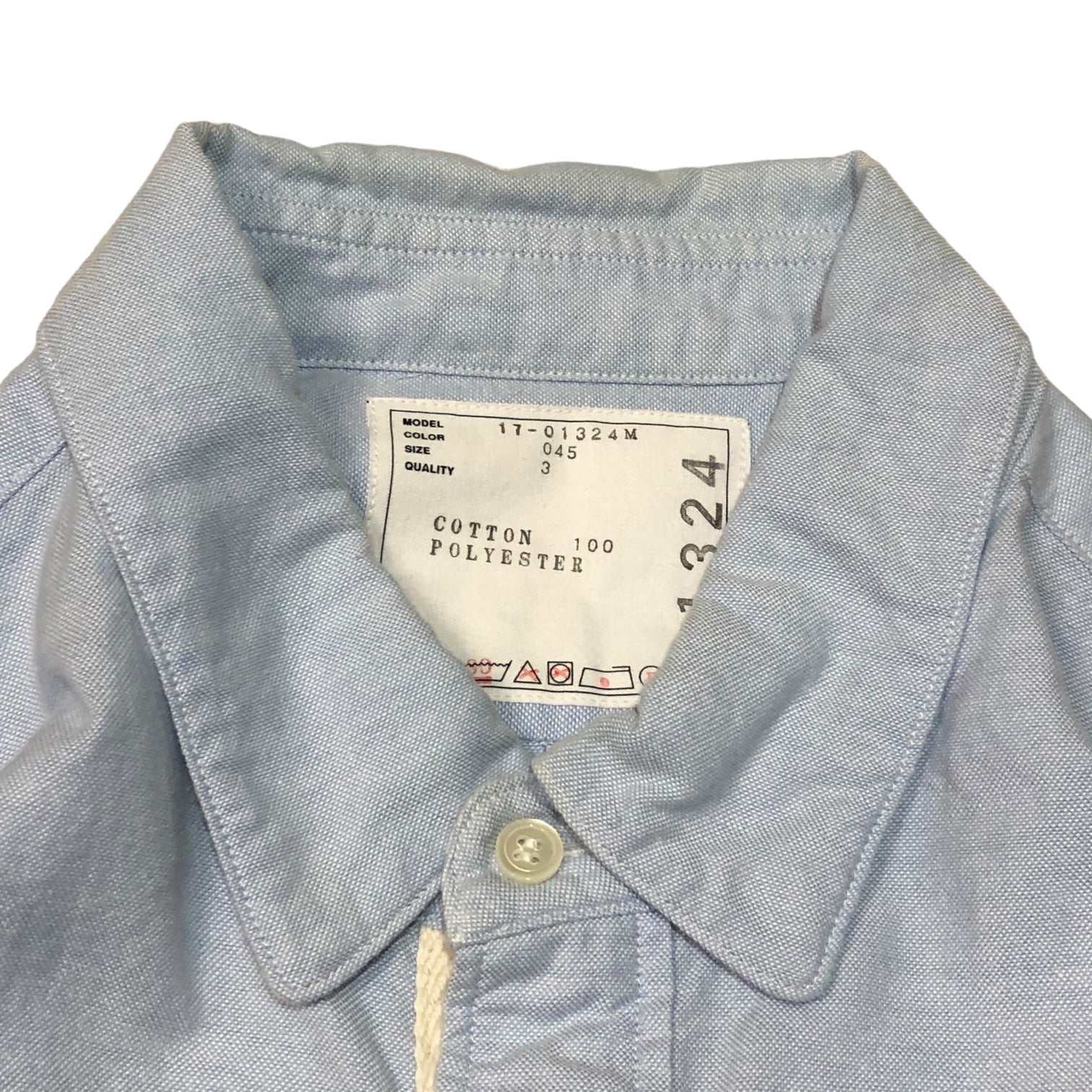 sacai(サカイ) 17SS Drawstring Shirts ドロスト シャツ SIZE 3(L) ライトブルー×ホワイト ドローコード