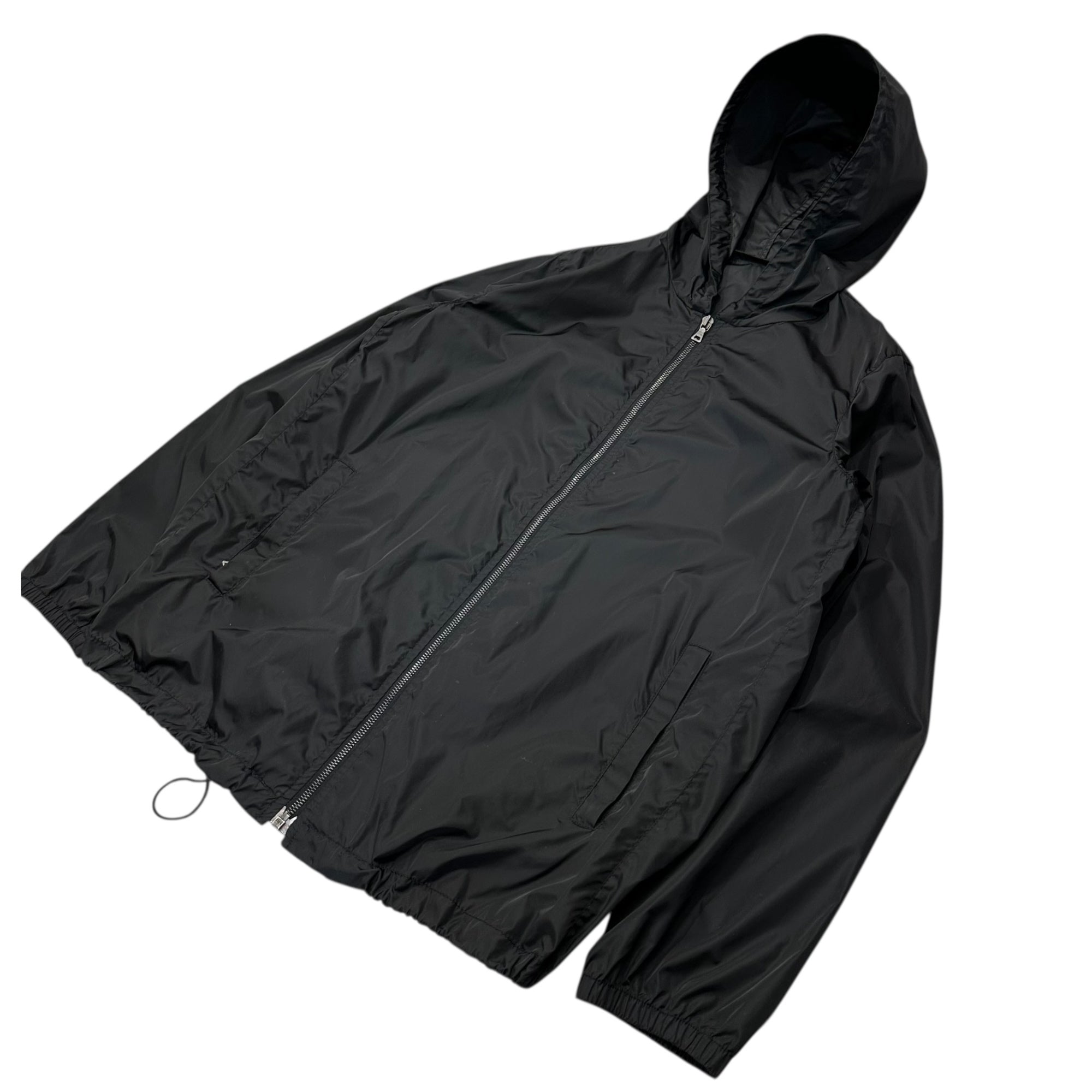 PRADA SPORT(プラダスポーツ) 2007's Sleeve Logo Nylon Parka 袖 ロゴ ナイロン マウンテンパーカー M ブラック 00's