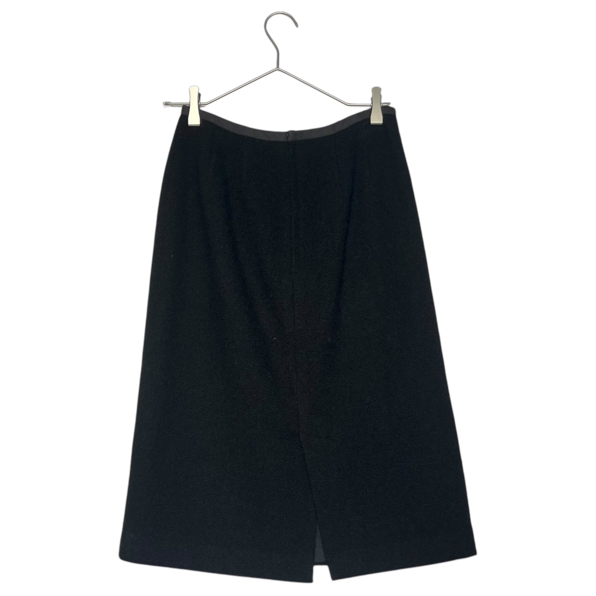 robe de chambre COMME des GARCONS(ローブドシャンブルコムデギャルソン) 90's Vintage wool knee-length skirt ヴィンテージ ウール 膝丈 スカート RS-040270 S程度 ブラック AD1997