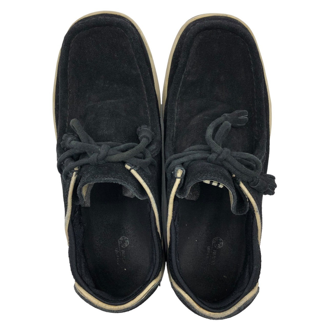 GOOD ENOUGH × VISVIM(グッドイナフ×ビズビム/ヴィズヴィム) POLKE ポルケ チャッカー スニーカー ヌバック 9 ブラック SPLIT 箱付