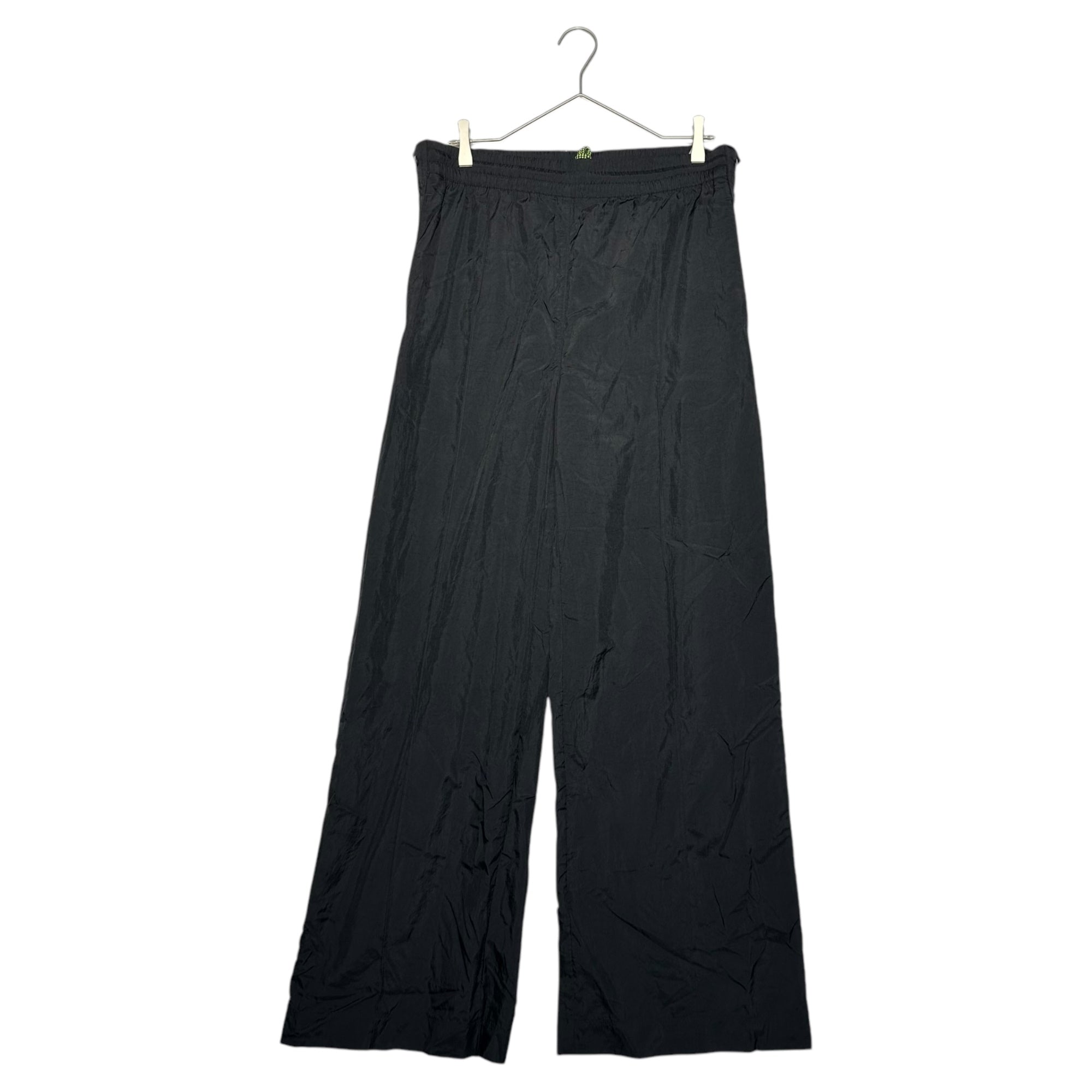 Reebok x Victoria Beckham(リーボック × ヴィクトリアベッカム) Side Snap Button Wide Leg Basket Pants Nylon サイド スナップ ボタン ワイドレッグ バスケット パンツ ナイロン H61225 L ブラック
