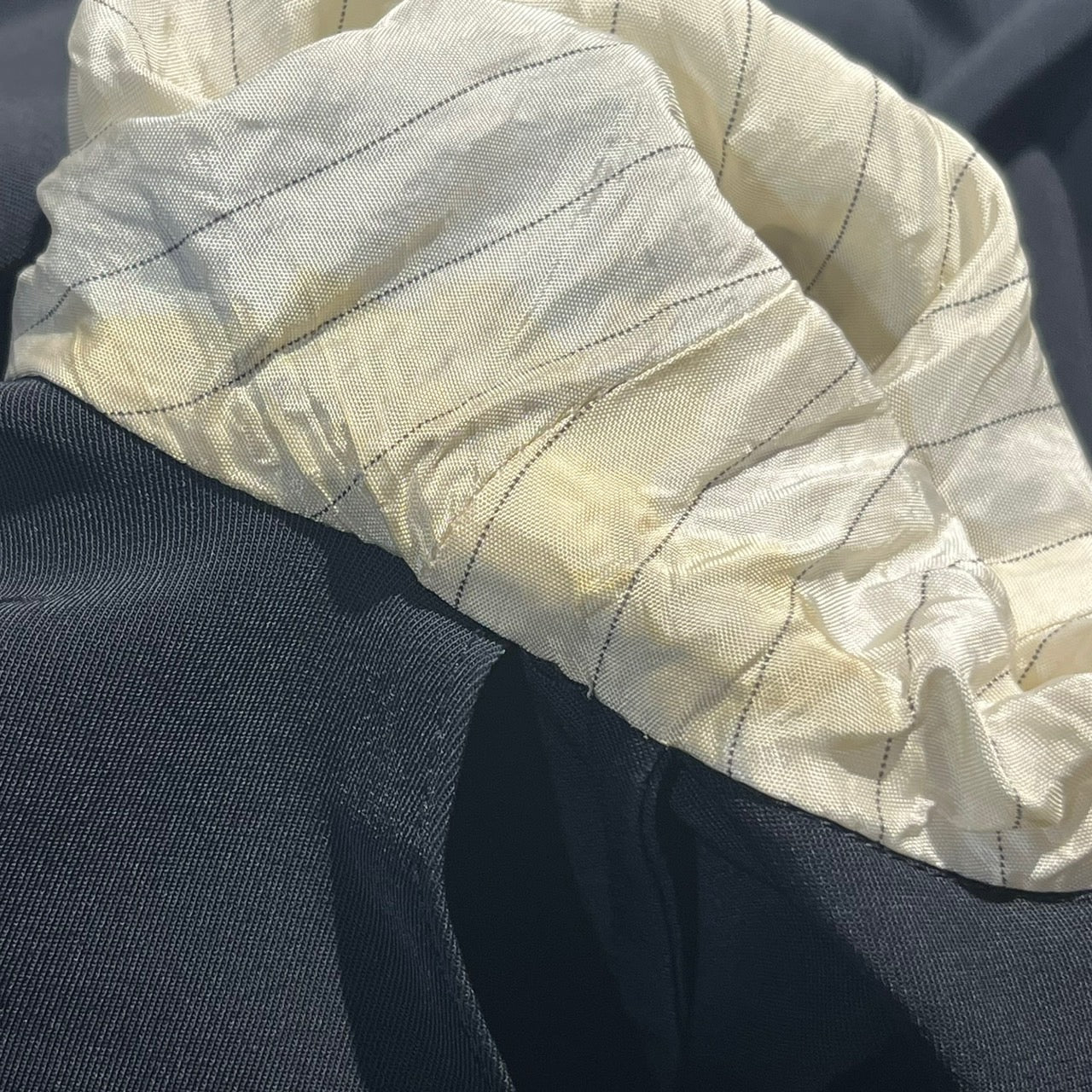 PRADA(プラダ) エルボーパッチ3Bジャケット 48(Lサイズ程度) ネイビー